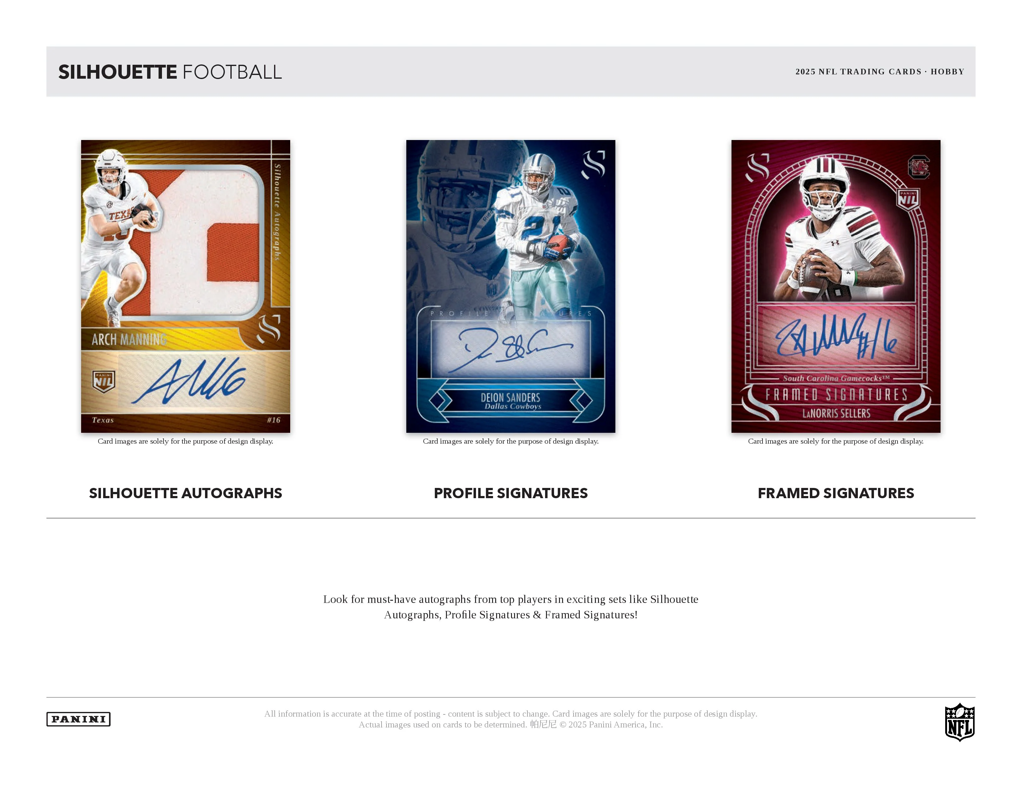 2025 Panini Silhouette Football Hobby Box (Pre Order) - Image 4