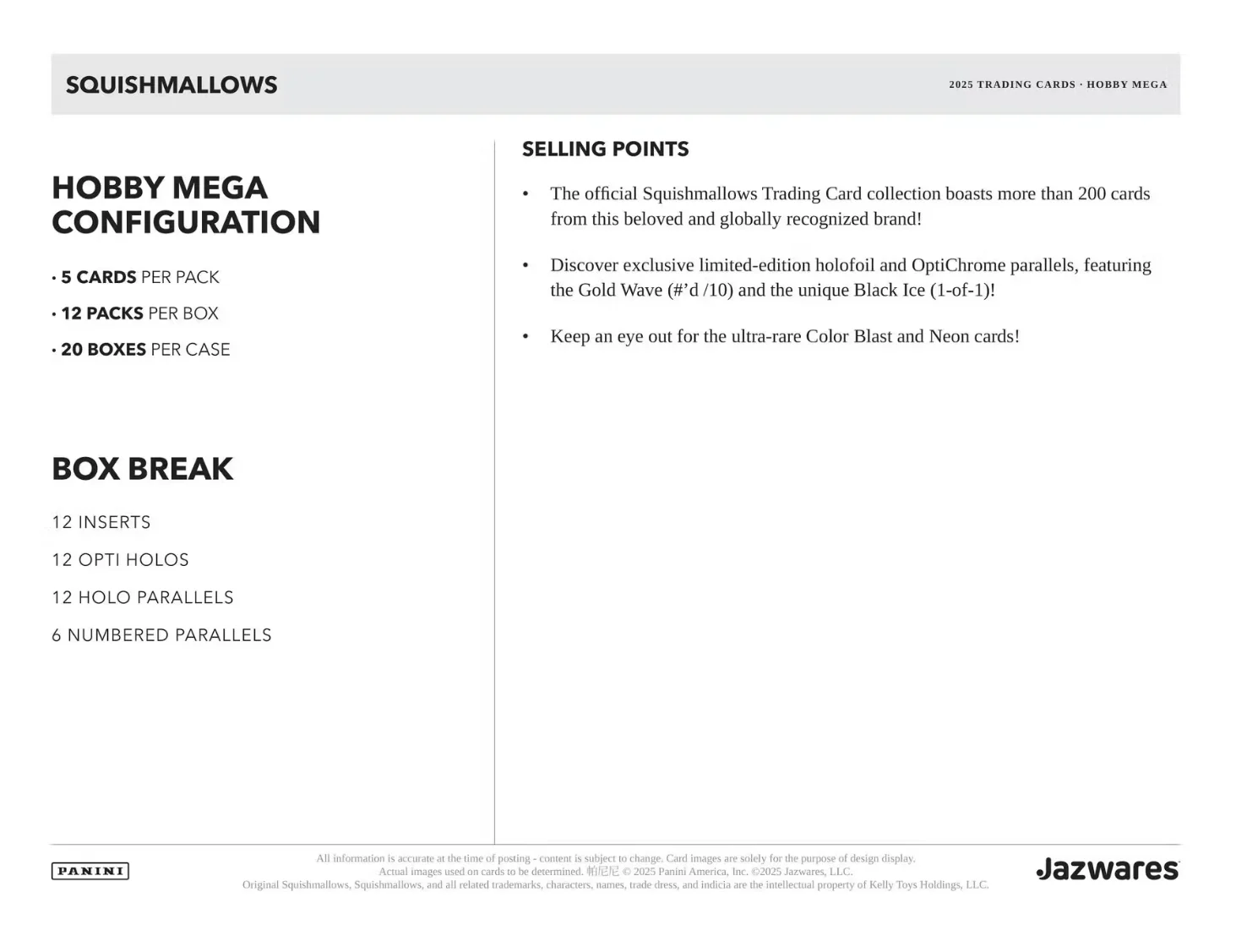 2025 Panini Squishmallows Hobby Mega Box - Image 6