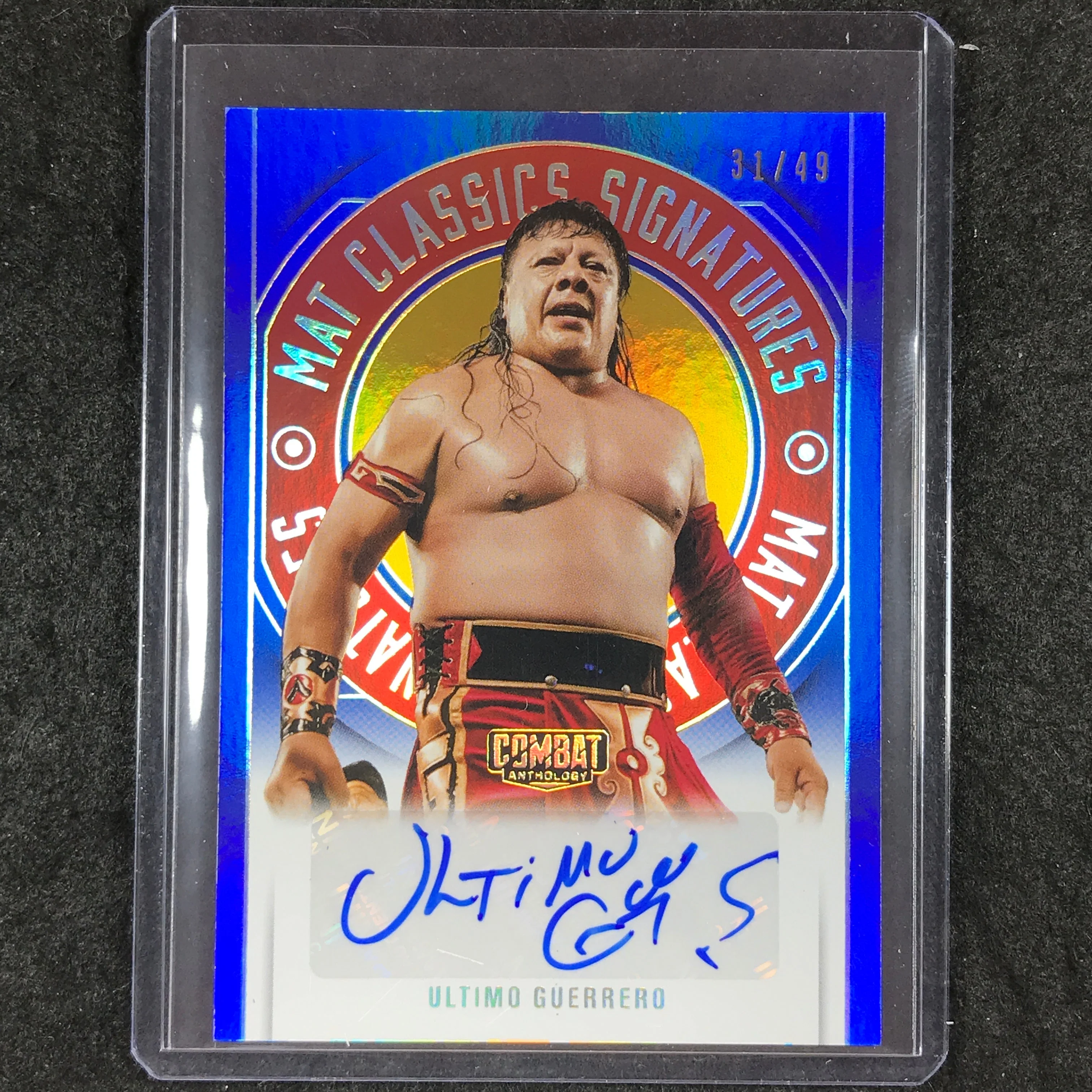2025 PFL Combat Anthology ULTIMO GUERRERO Mat Classics Auto Blue 31/49