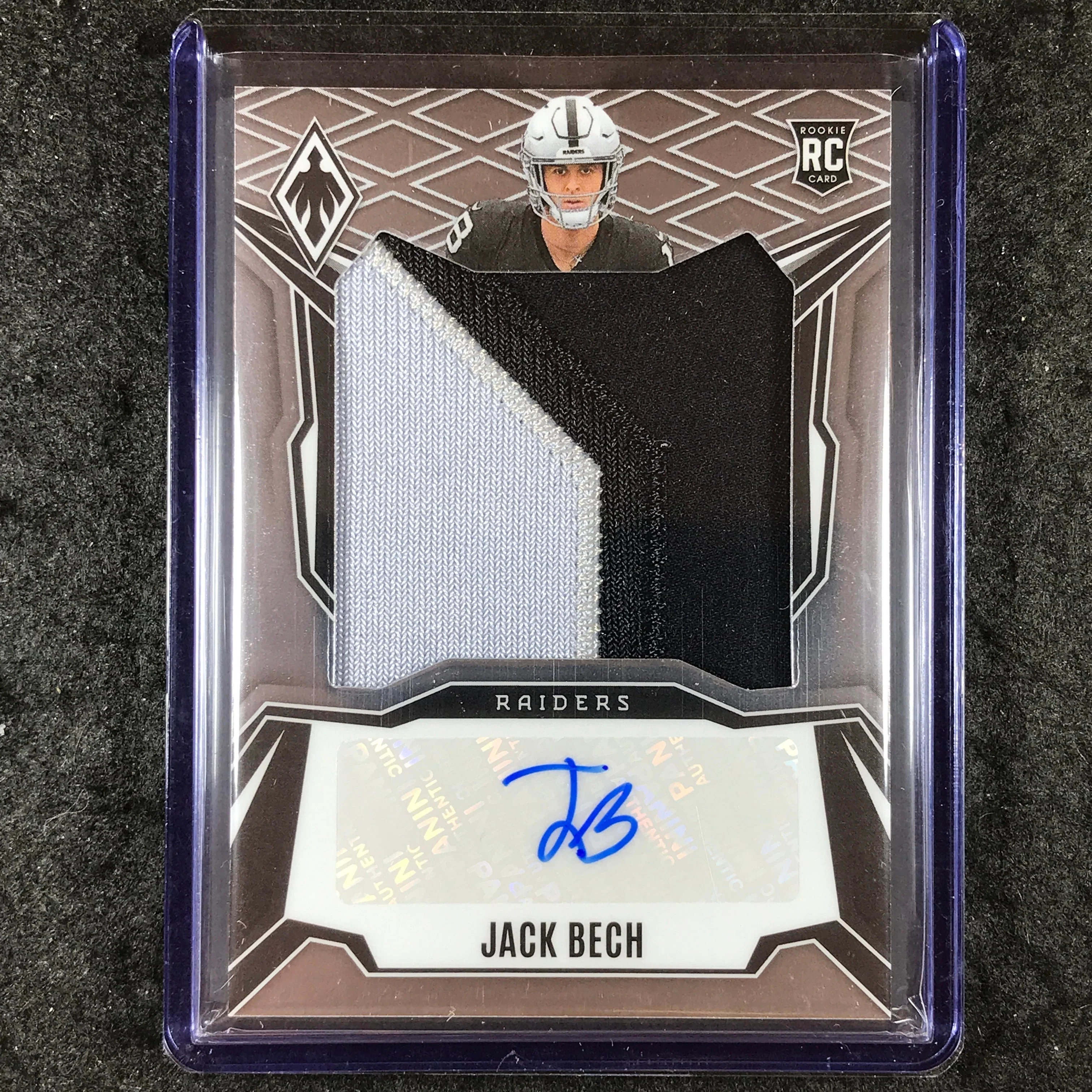 2025 Phoenix Football JACK BECH RPS Rookie Patch Auto Base 50/199