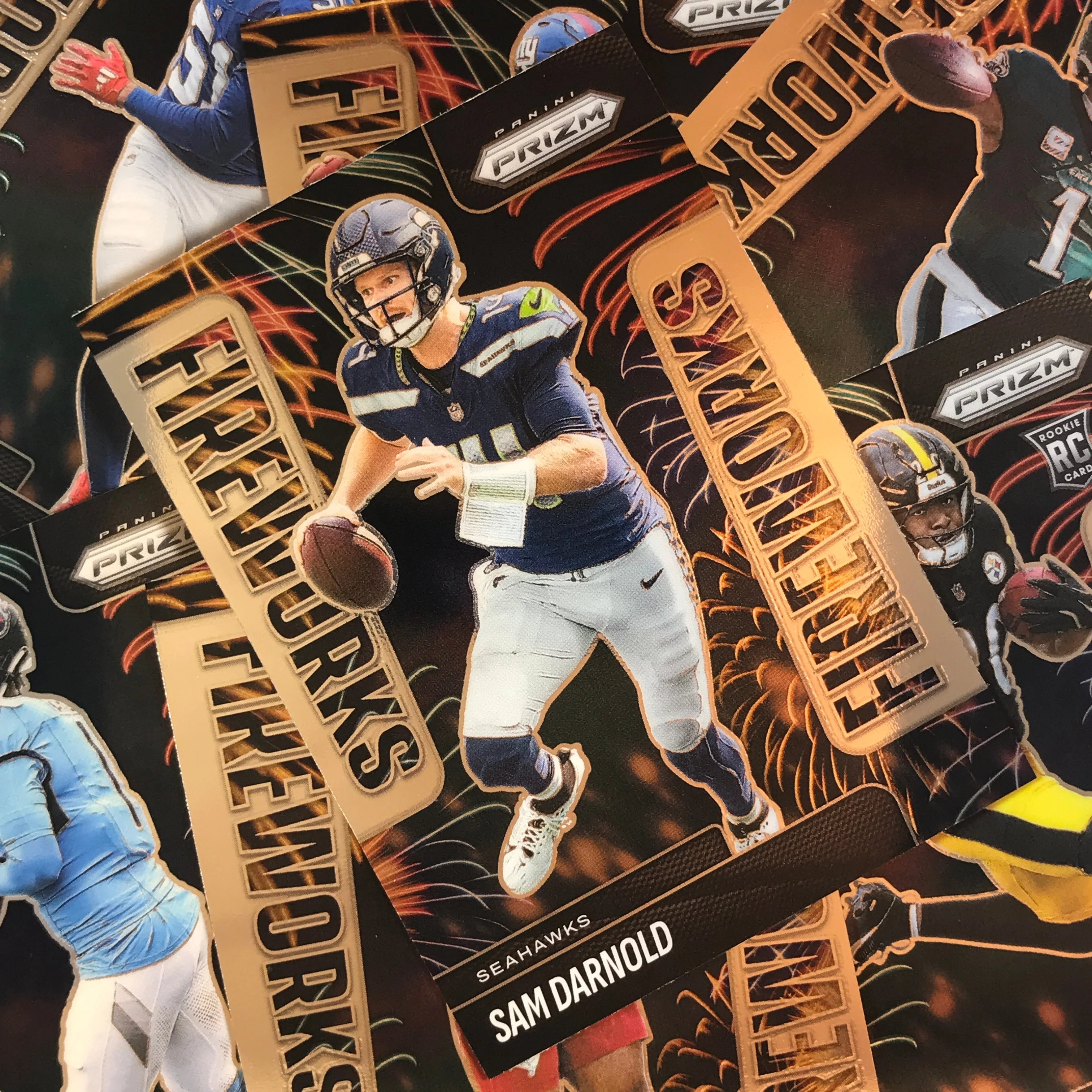 2025 Prizm Football EMEKA EGBUKA Fireworks Rookie Base #2