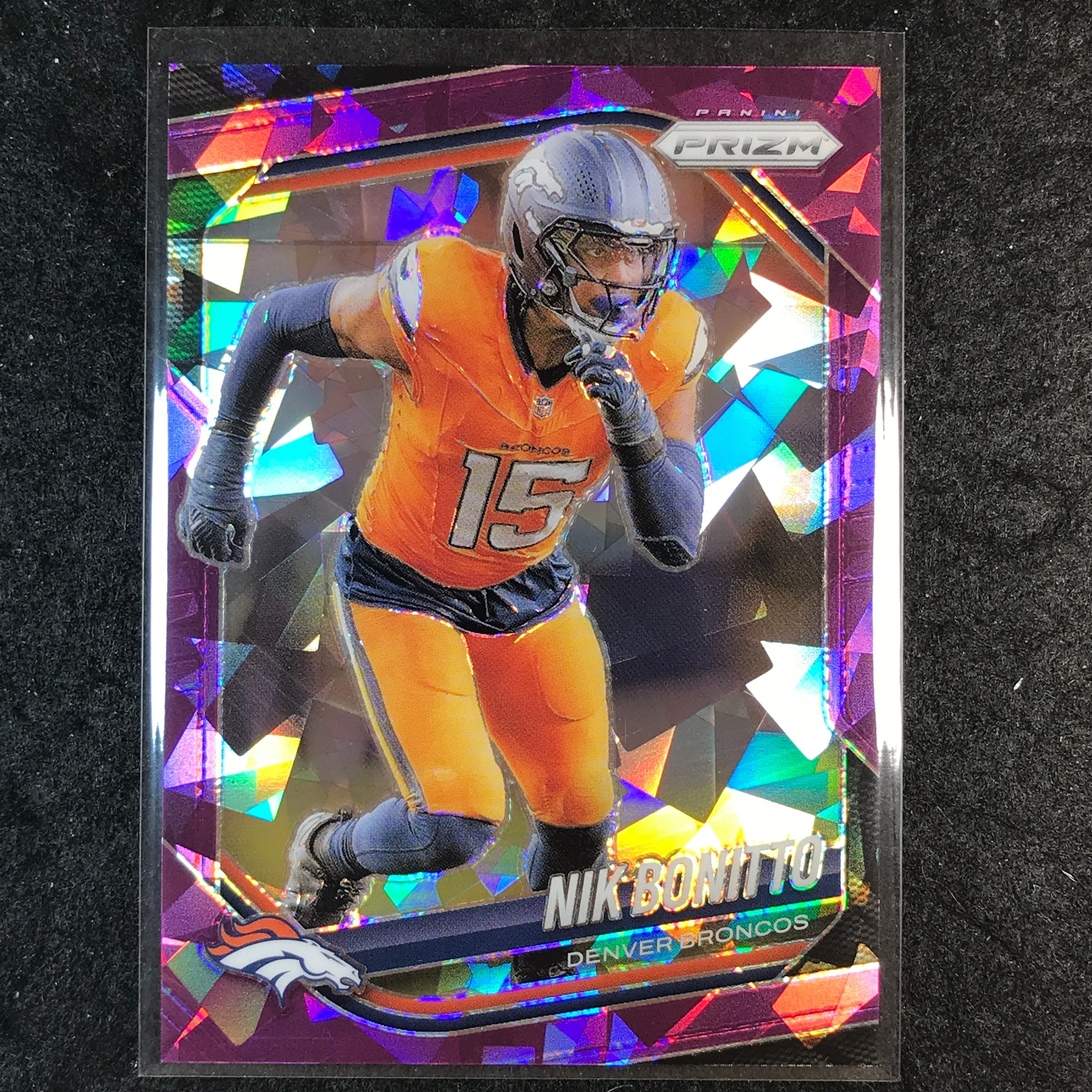 2025 Prizm Football NIK BONITTO Base Purple Ice /225 #230