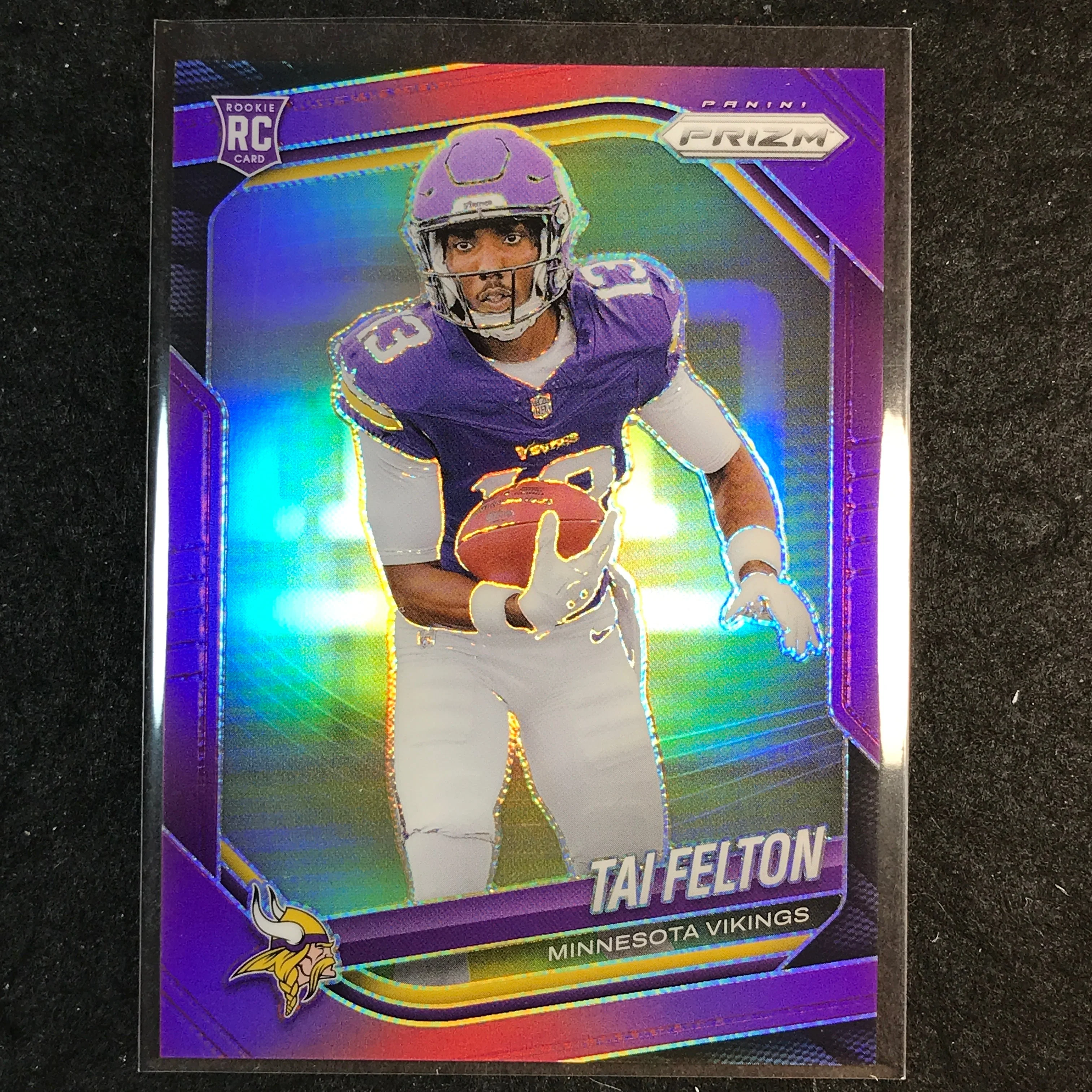2025 Prizm Football TAI FELTON Rookie Base Purple /125 #361