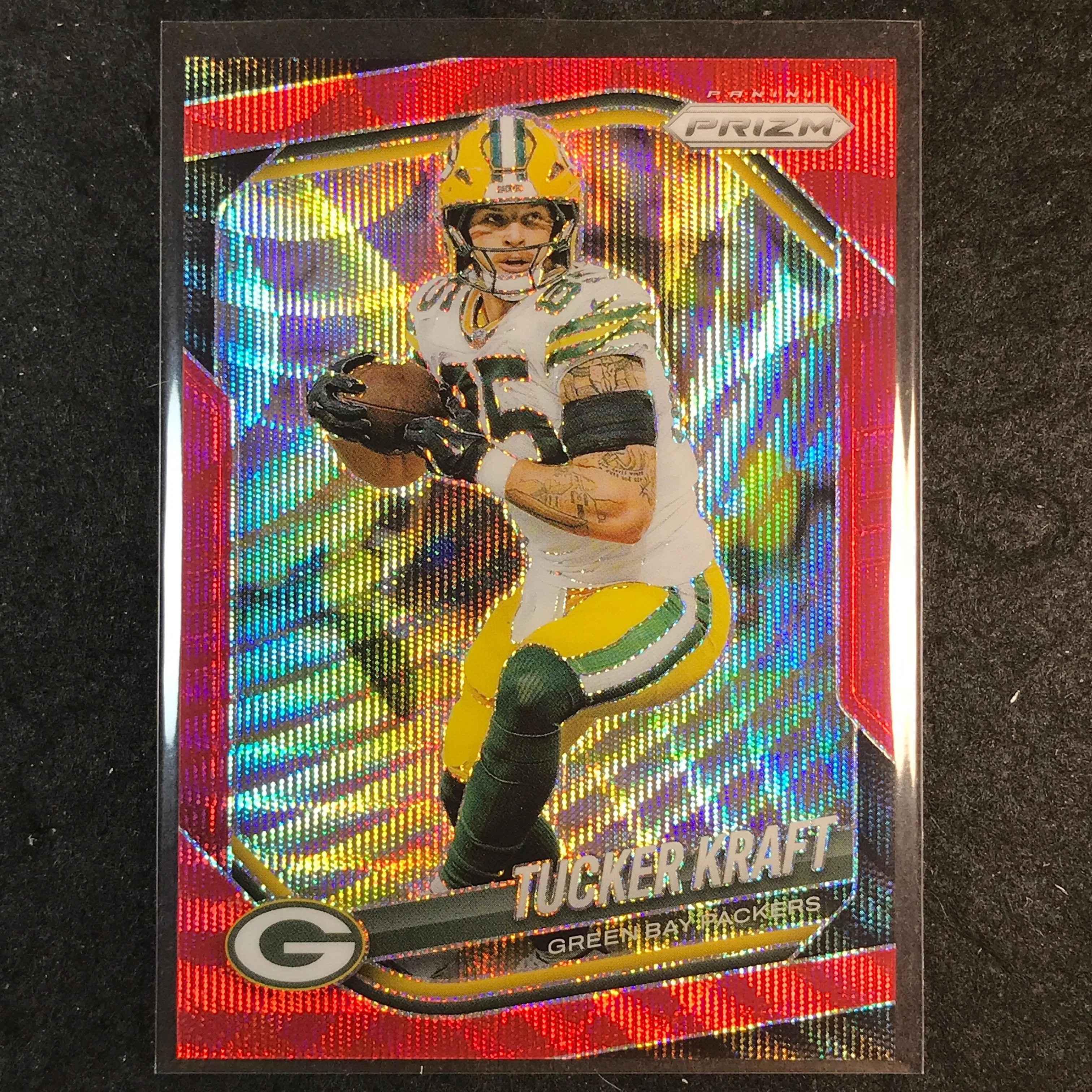 2025 Prizm Football TUCKER KRAFT Base Red Wave /149 #127