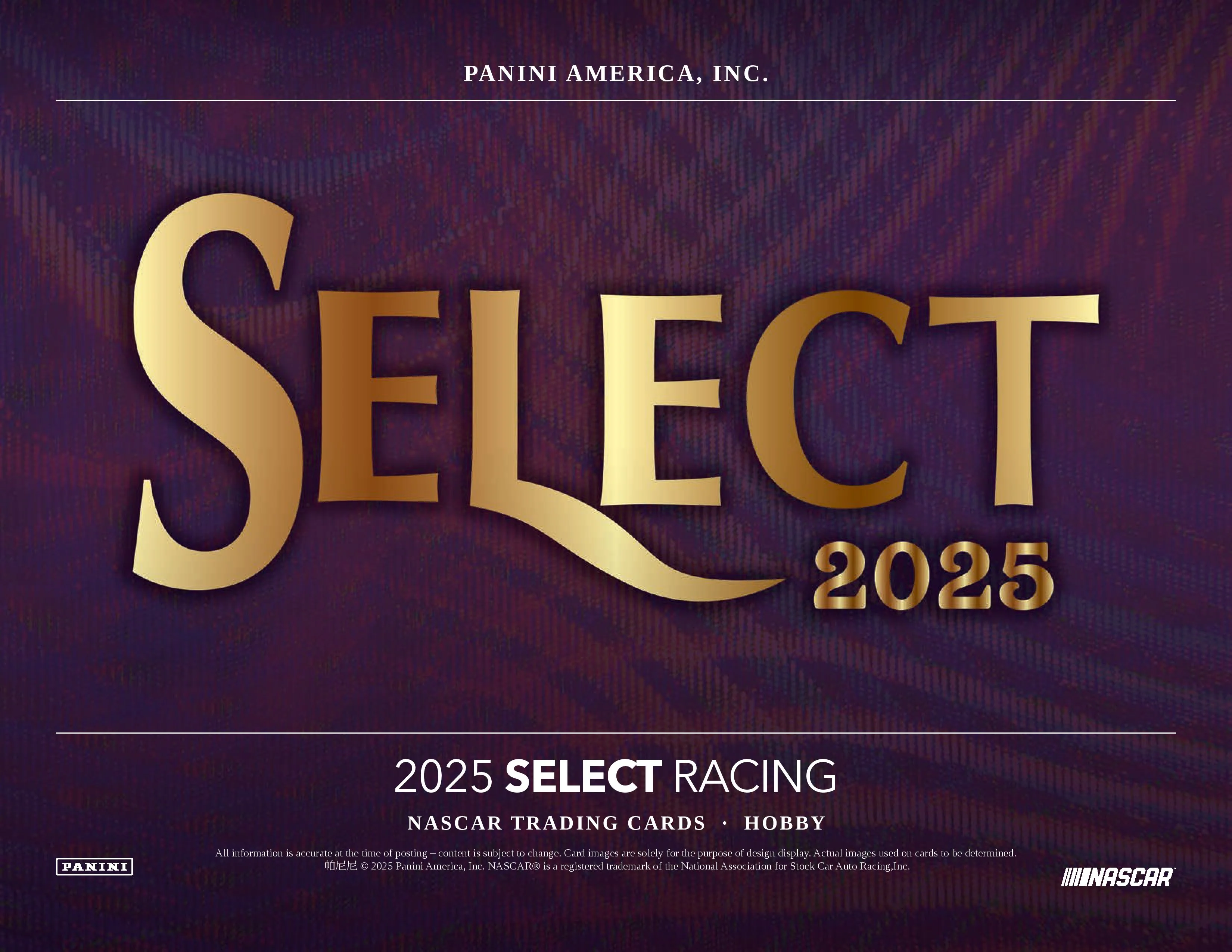 2025 Select Racing Hobby 1 Box Opening - #30488・Random Pack (Dec 01 4pm)