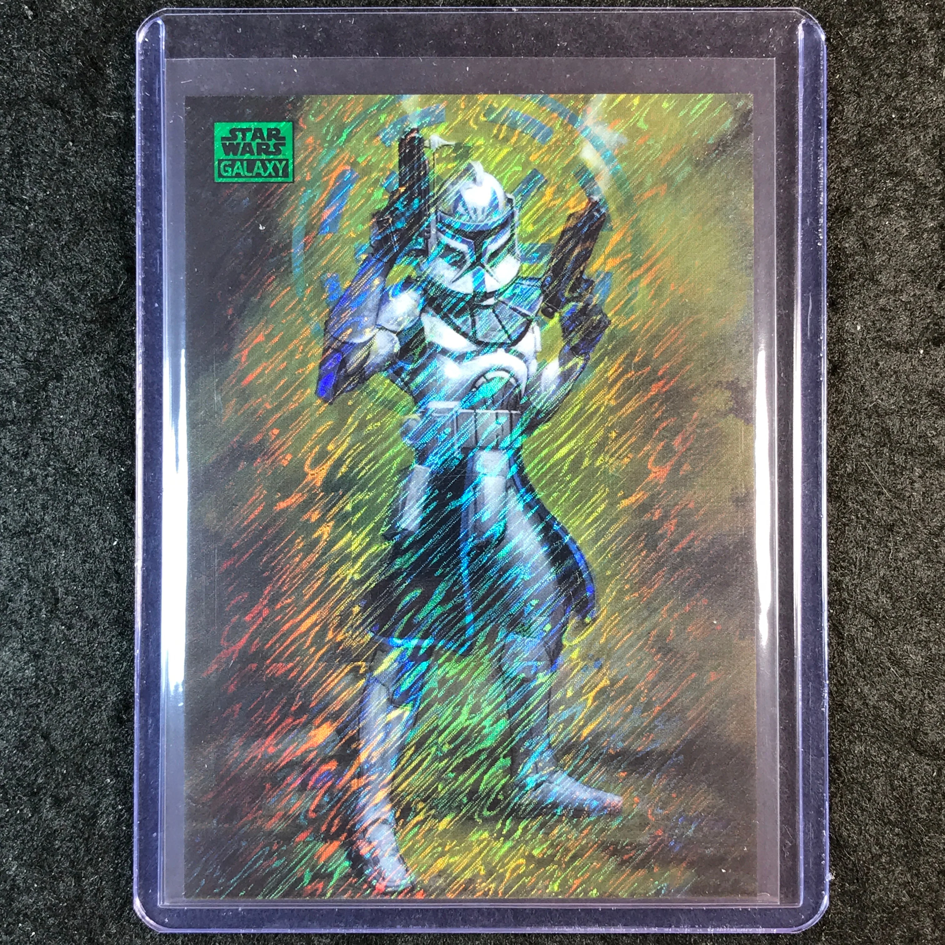 2025 Star Wars Chrome Galaxy CAPTAIN OF THE 501ST Green Shimmer 16/199 #89