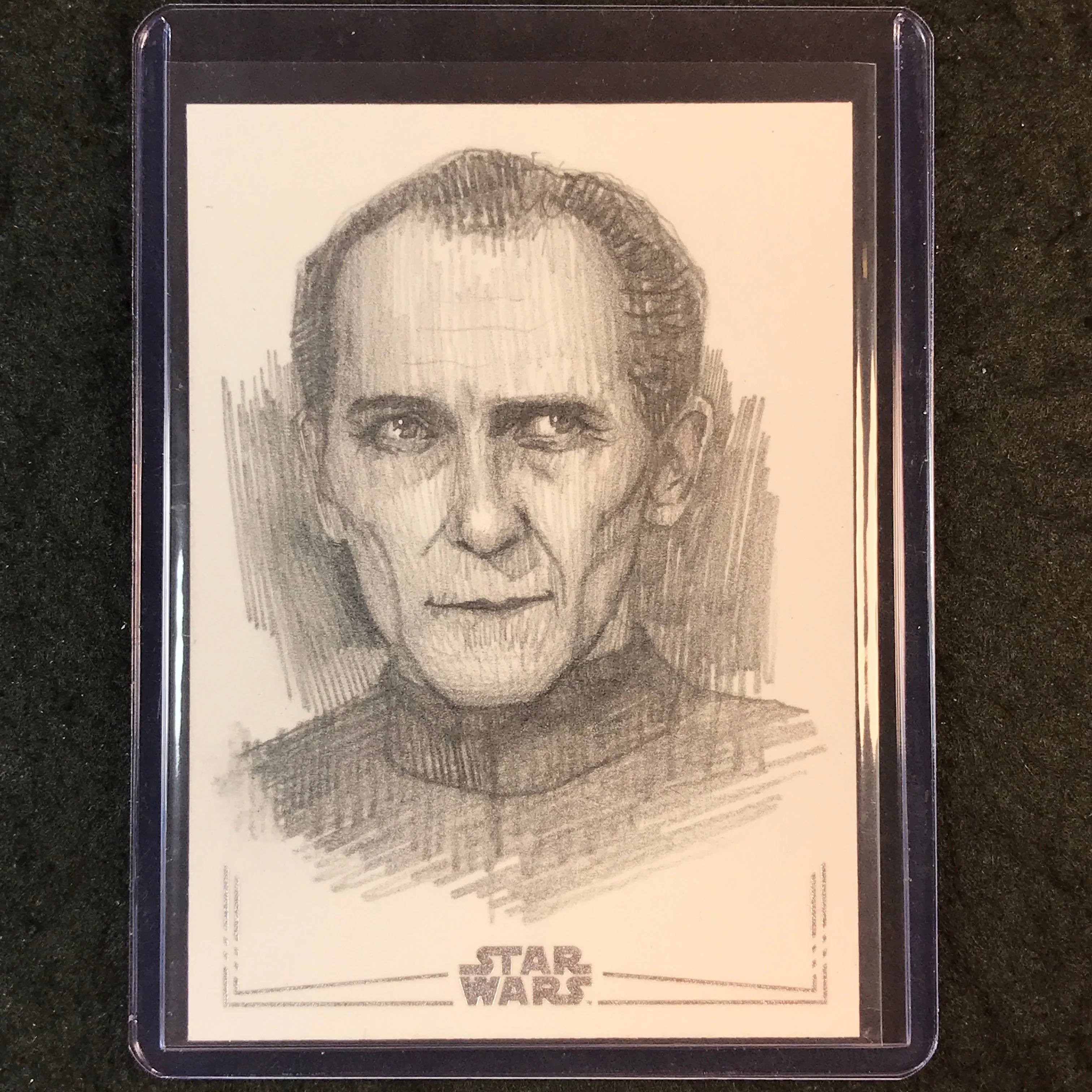 2025 Star Wars Chrome Galaxy GRAND MOFF TARKIN Artist Sketch 1/1 ANDREW FRY