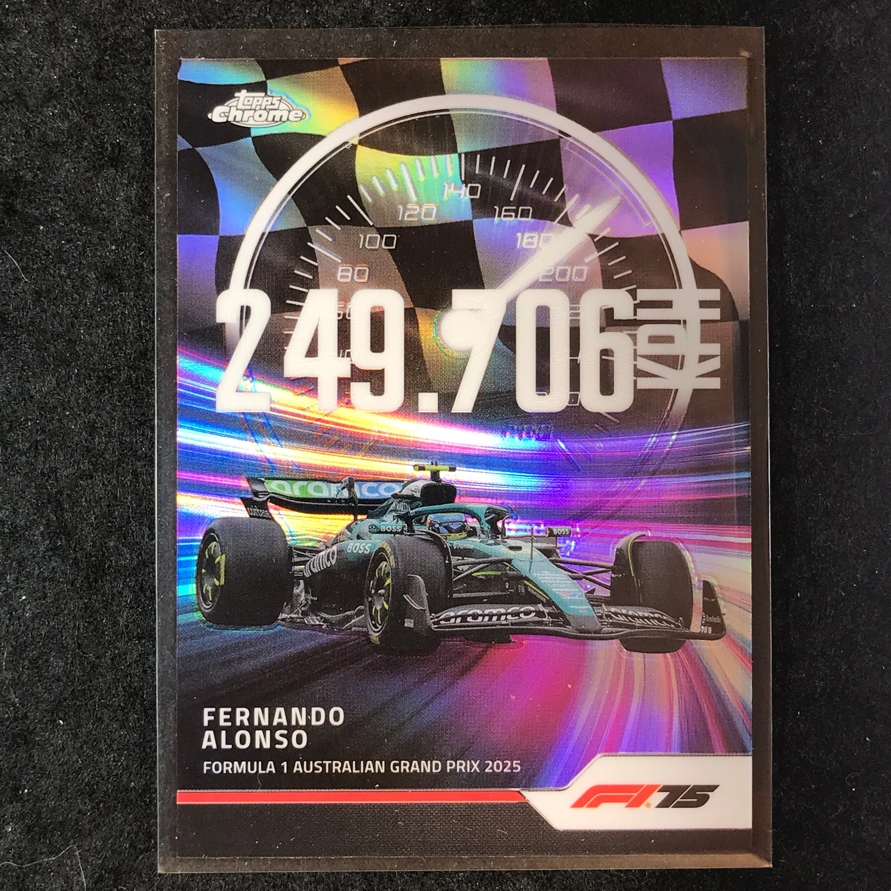 2025 Topps Chrome F1 FERNANDO ALONSO Top Speed #5