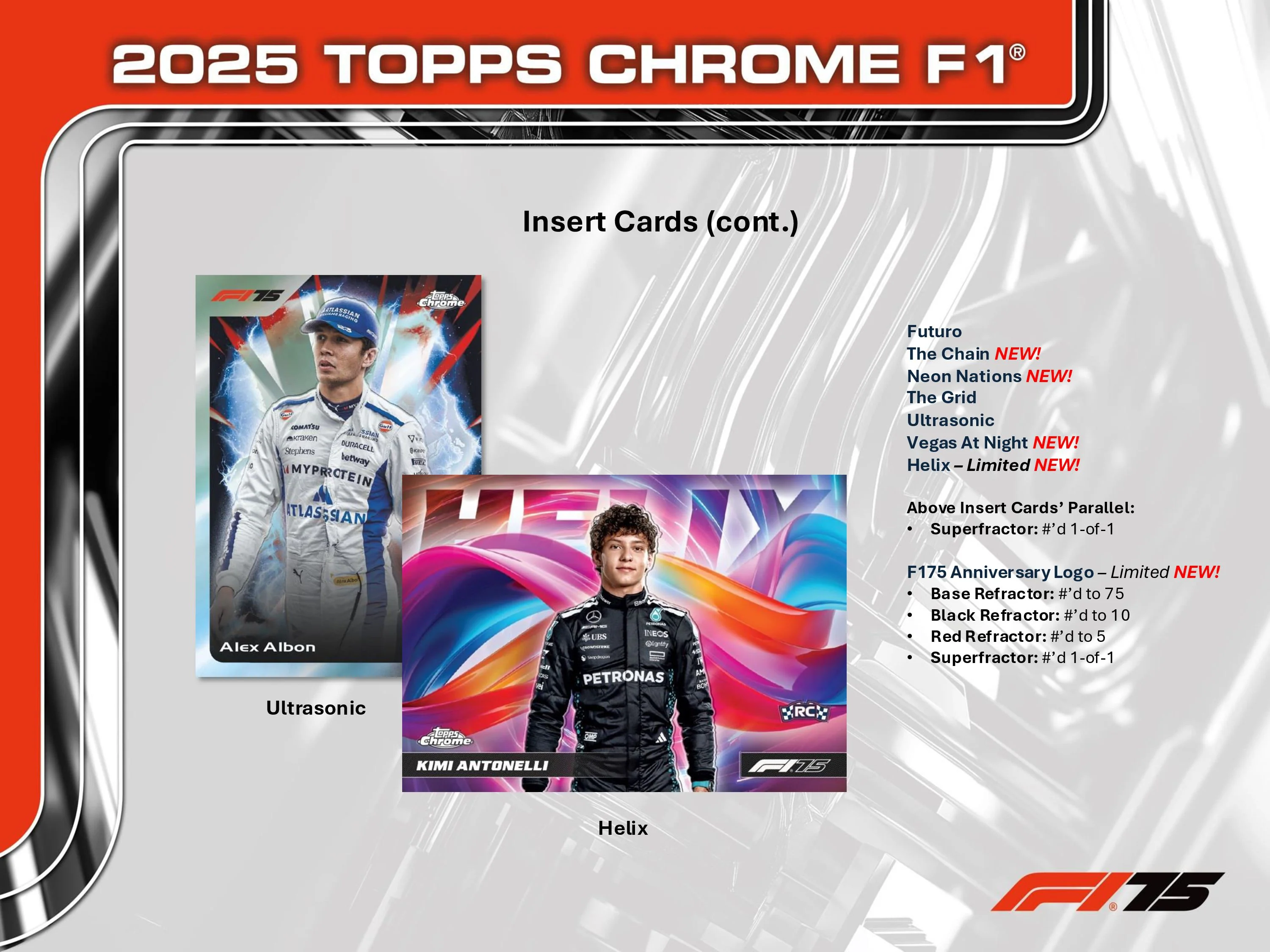 2025 Topps Chrome F1 Formula 1 Hobby Box - Image 5