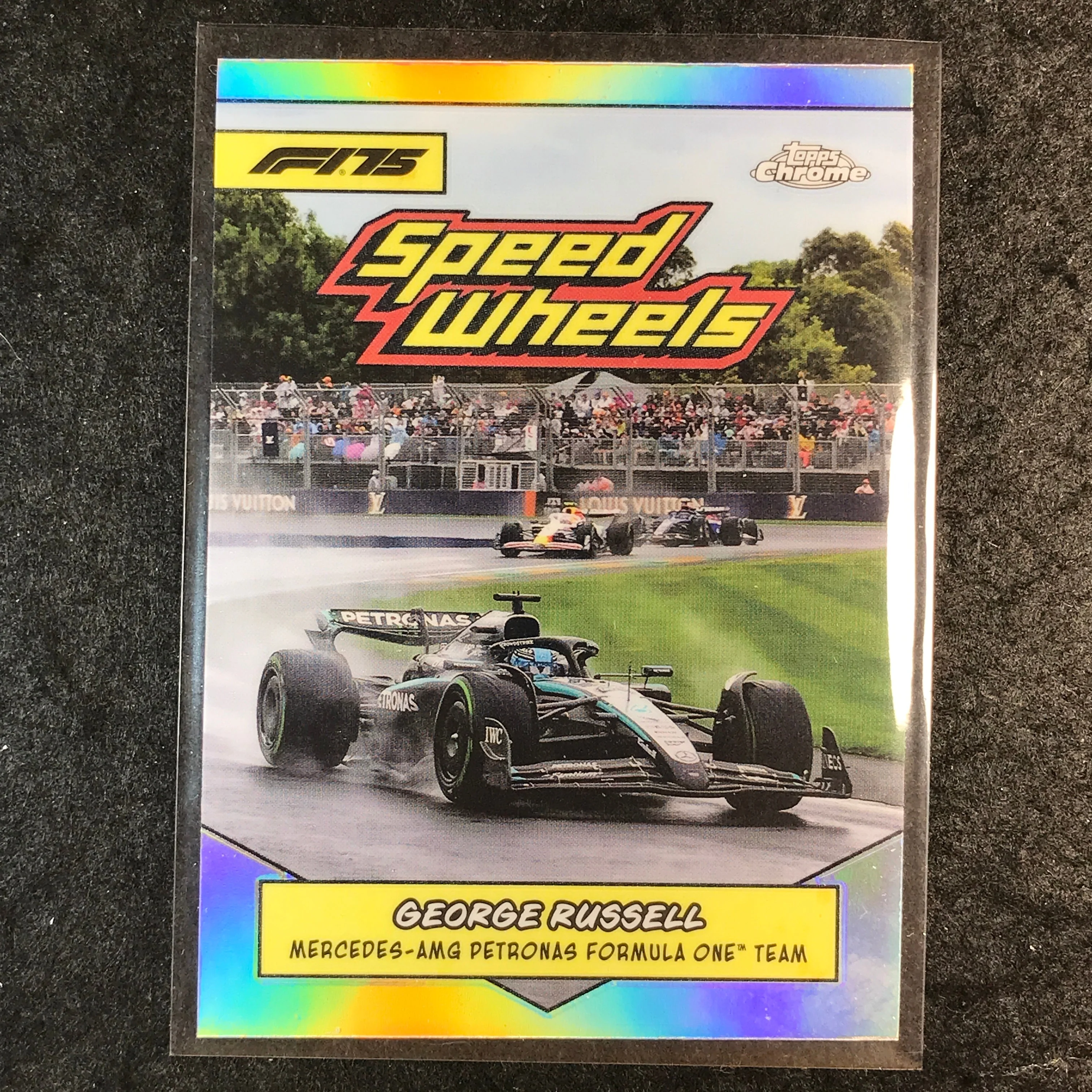 2025 Topps Chrome F1 GEORGE RUSSELL 1975 Speed Wheels #75-MAMG