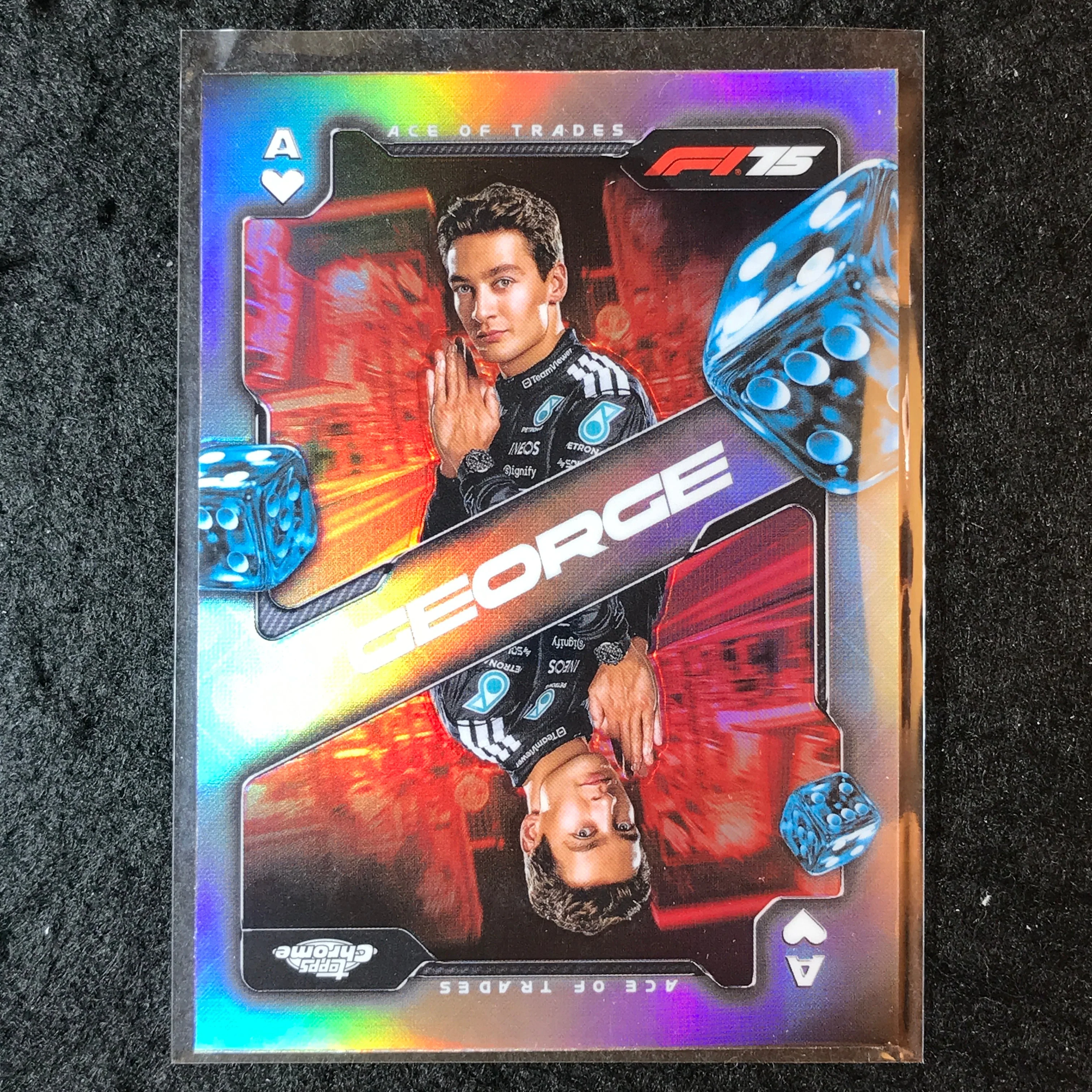 2025 Topps Chrome F1 GEORGE RUSSELL Ace of Trades #1