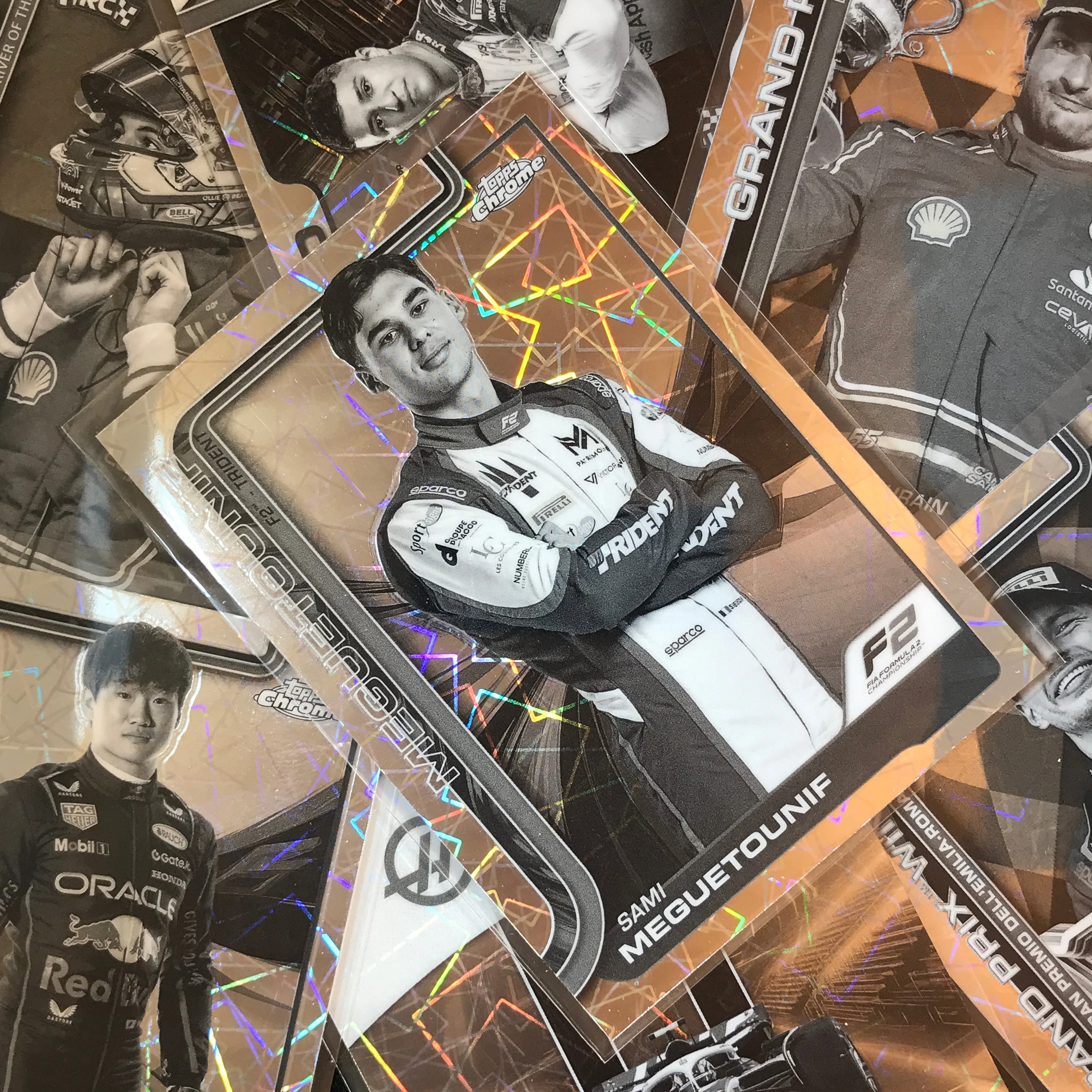 2025 Topps Chrome F1 GERHARD BERGER F1 Legends Black White Lazer #153