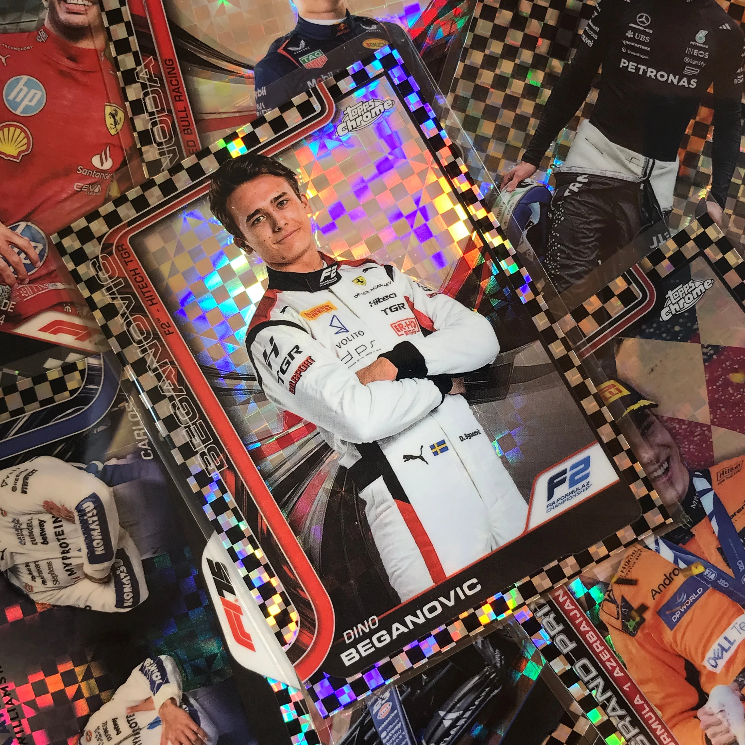 2025 Topps Chrome F1 HULKENBERG GABRIEL BORTOLETO Duo Cards Checker Flag #173