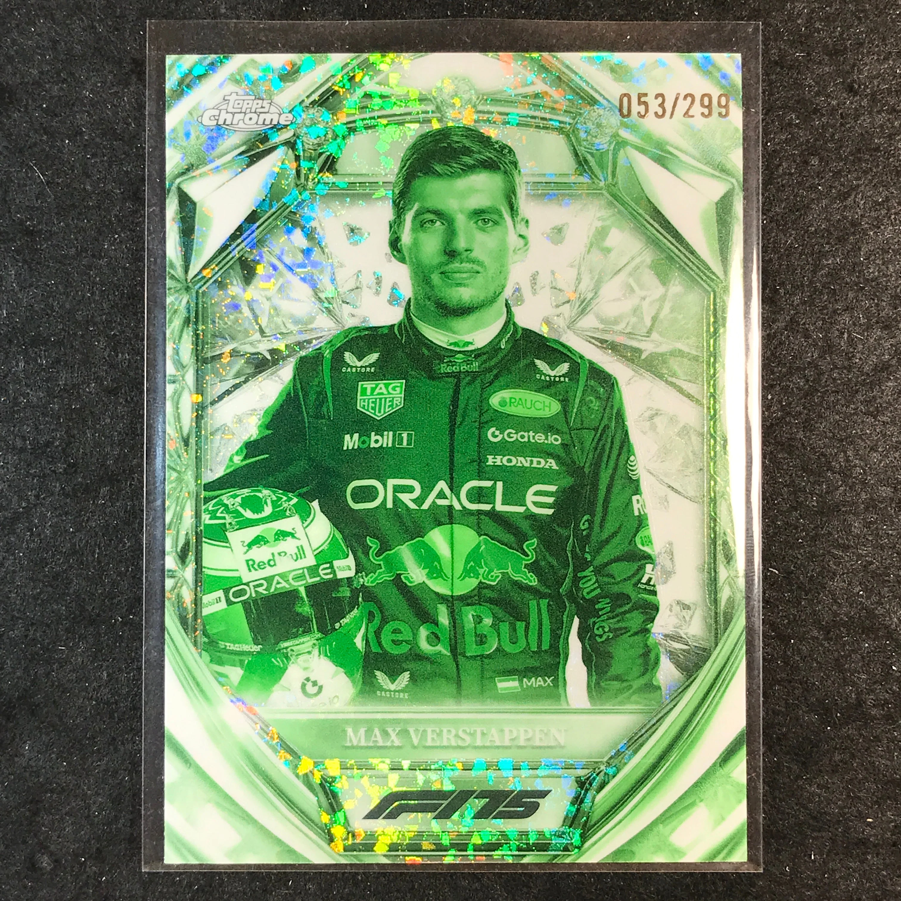 2025 Topps Chrome F1 MAX VERSTAPPEN Diamond 75th Anniversary Night Vision 53/299