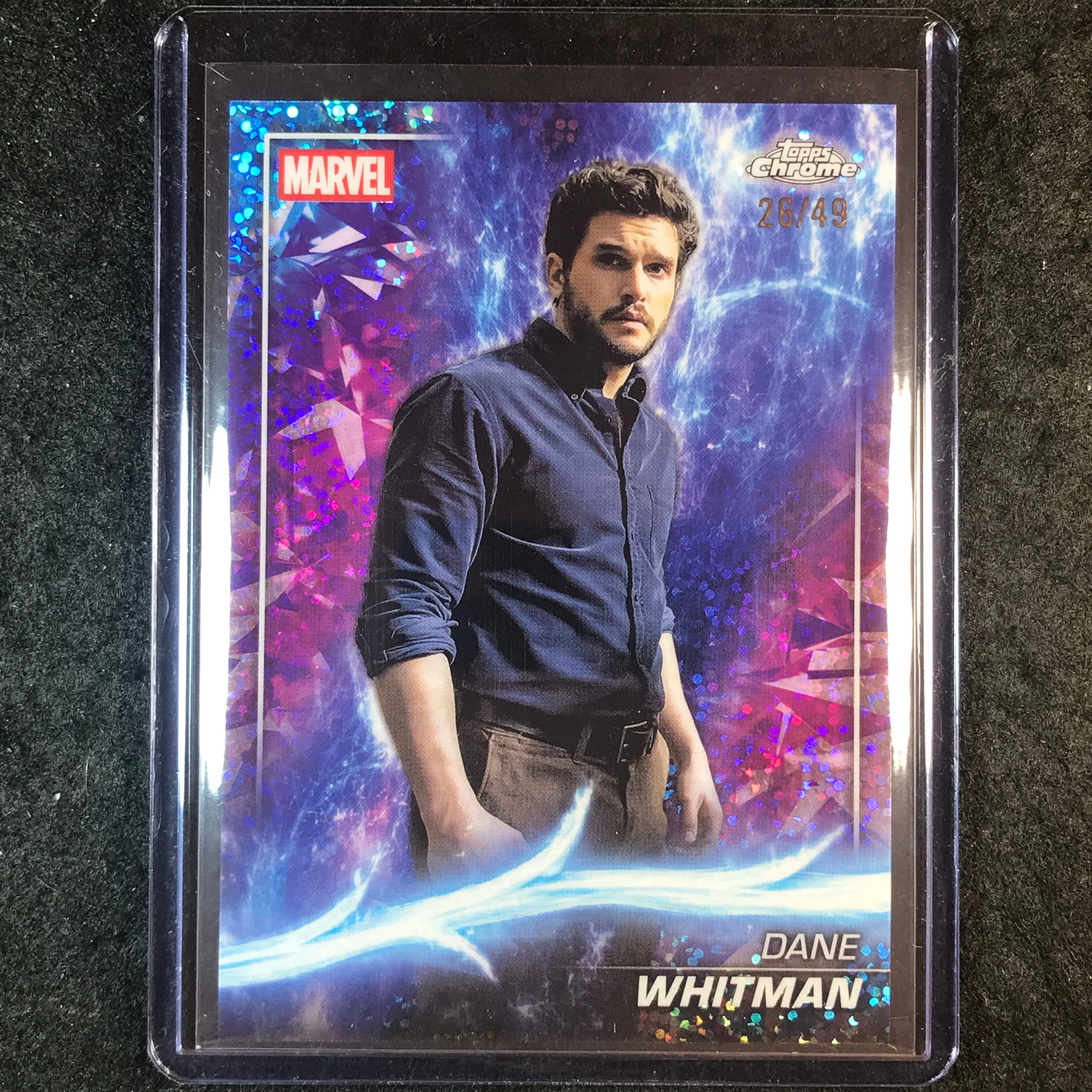 2025 Topps Chrome Marvel Studios DANE WHITMAN Ms. Marvel Speckle Refractor 26/49