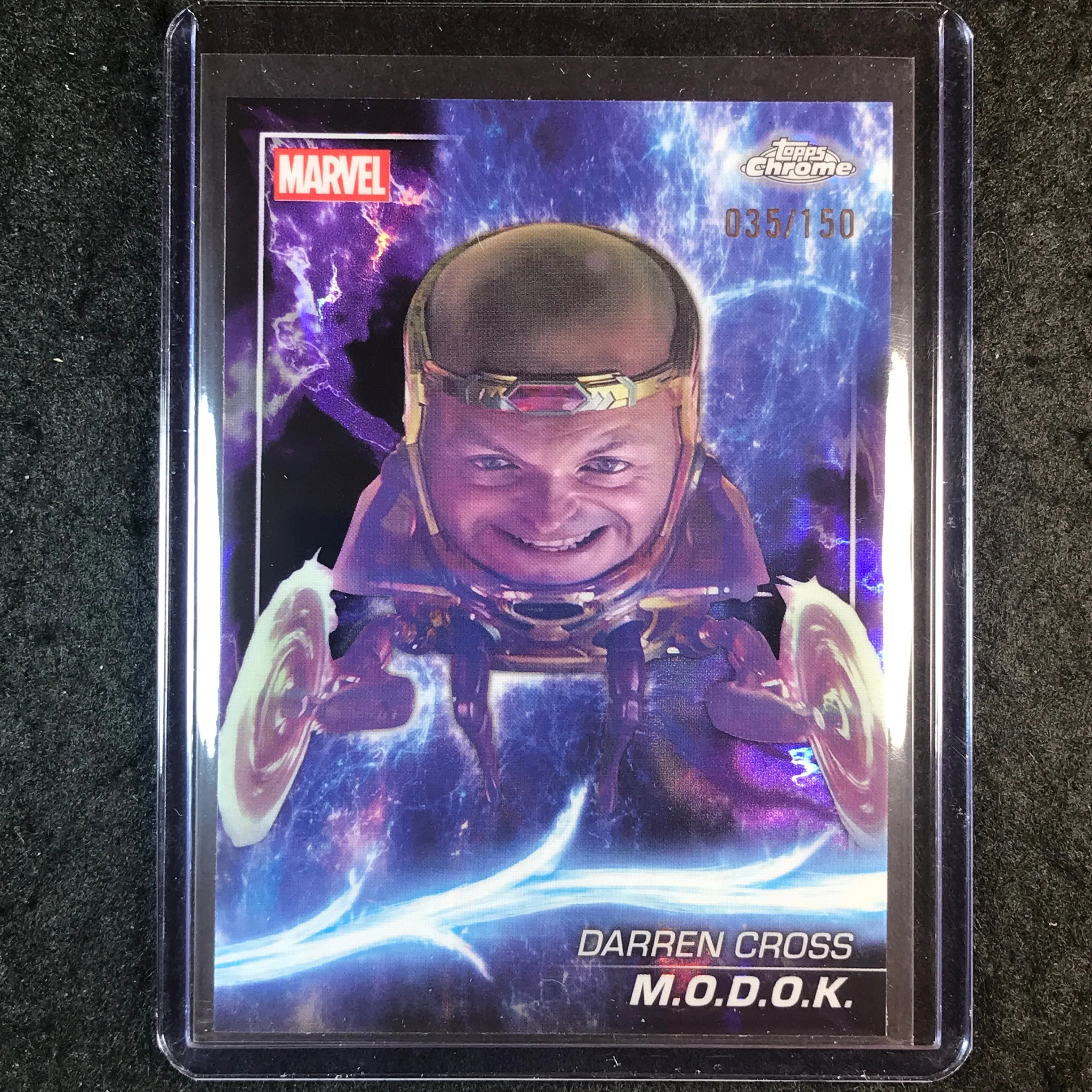 2025 Topps Chrome Marvel Studios M.O.D.O.K. Agatha Lava 35/150 #147