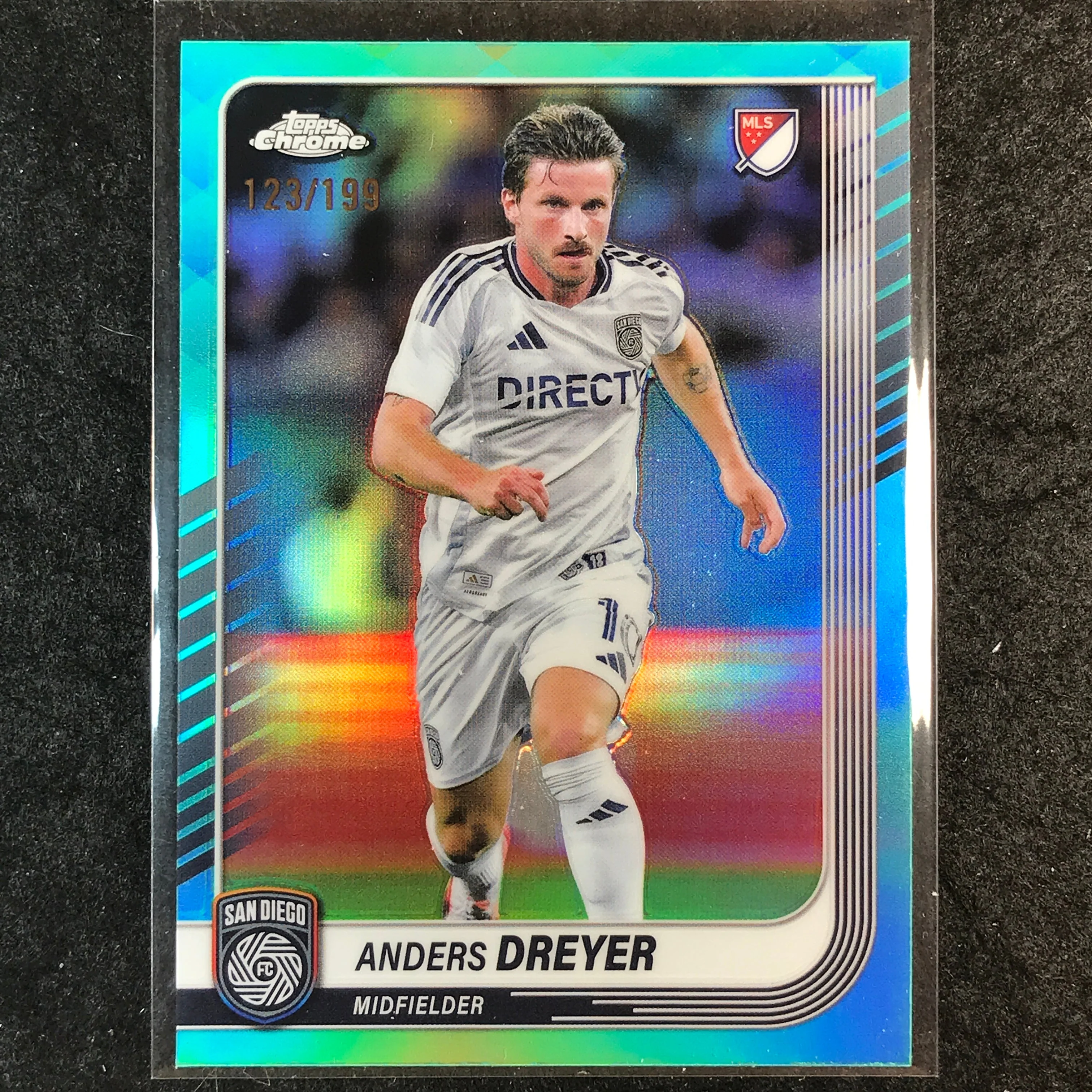 2025 Topps Chrome MLS ANDERS DREYER Base Aqua /199 #108