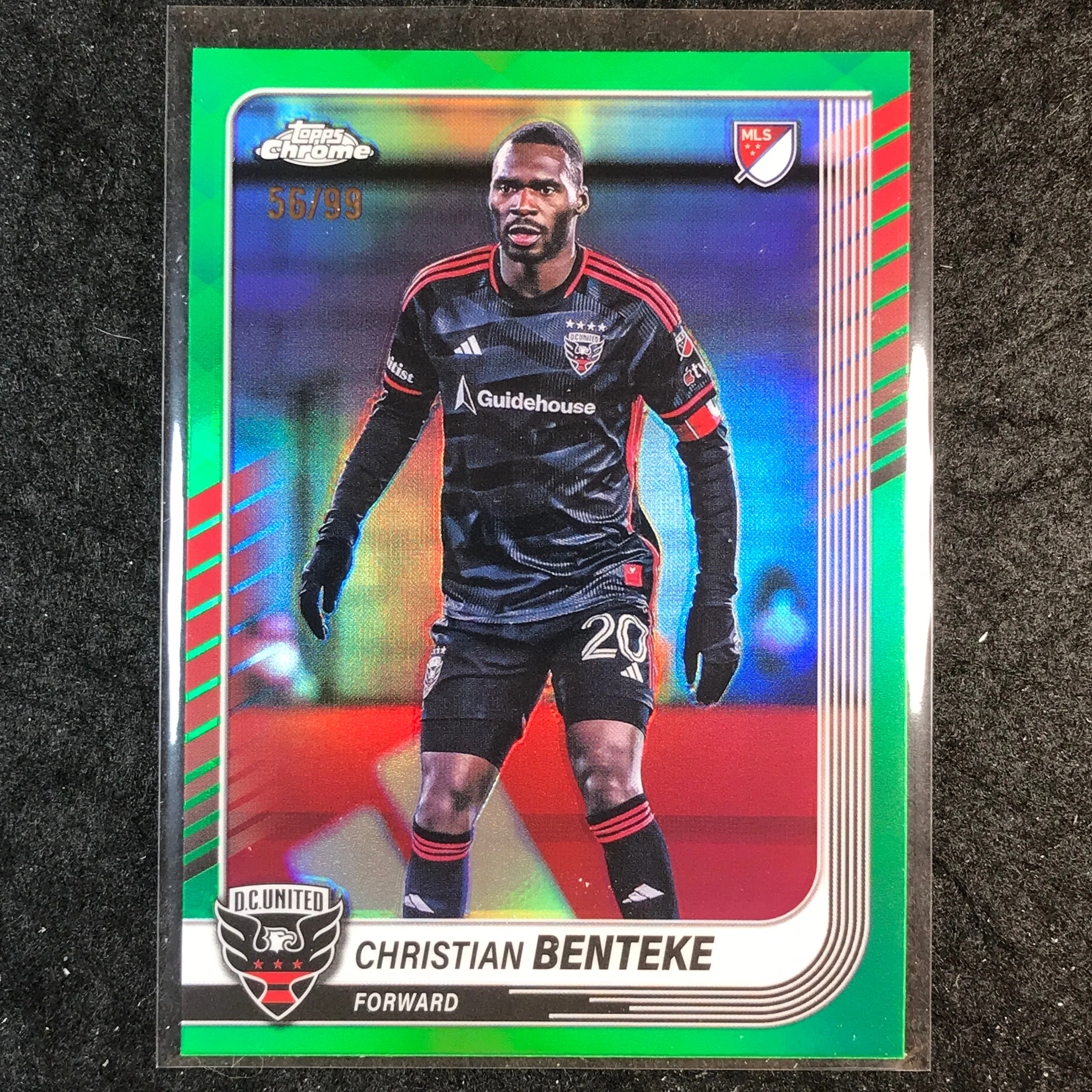 2025 Topps Chrome MLS CHRISTIAN BENTEKE Base Green 56/99 #43