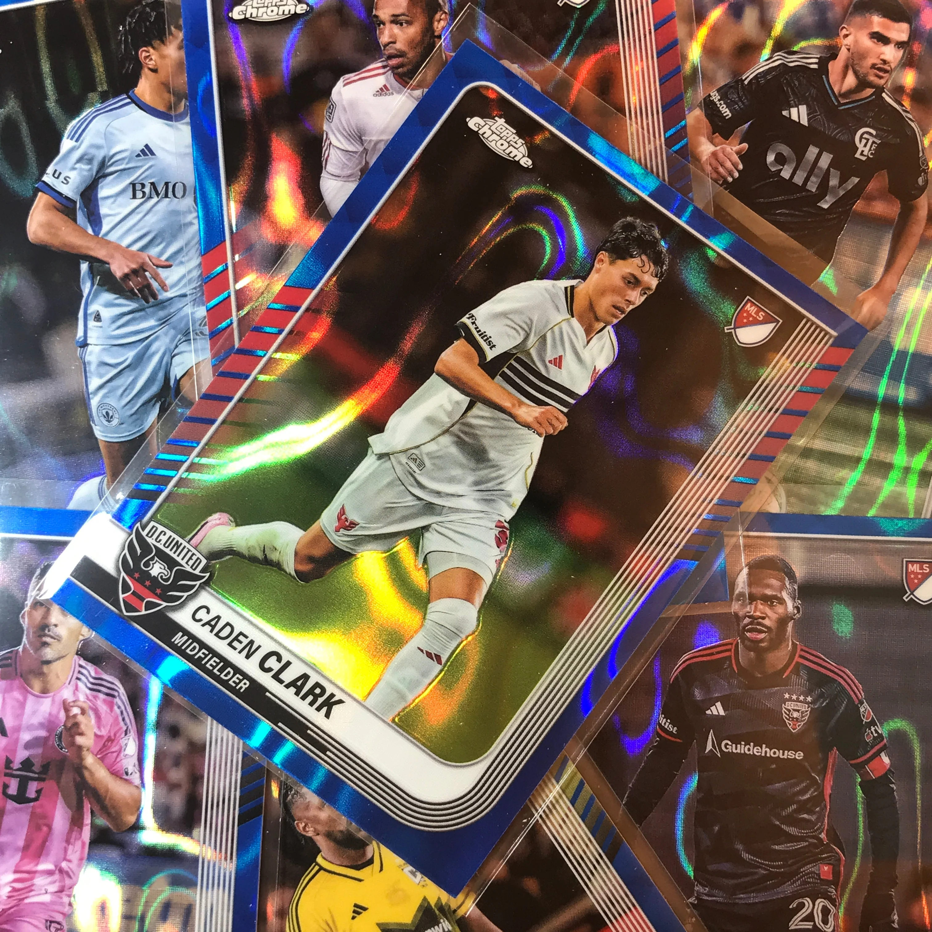2025 Topps Chrome MLS EMMANUEL LATTE LATH Rookie Base Blue Lava #153