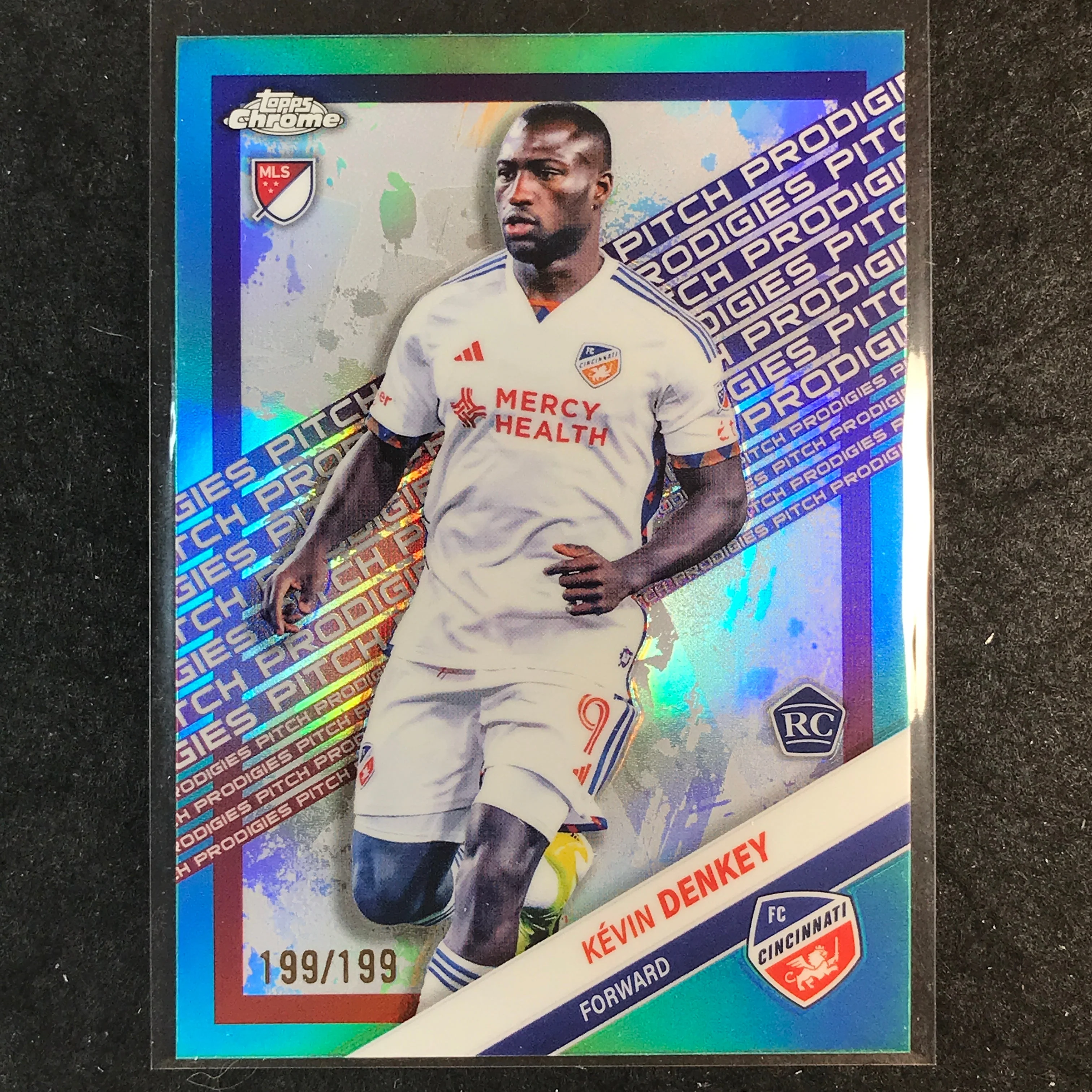 2025 Topps Chrome MLS KEVIN DENKEY Rookie Pitch Prodigies Aqua /199 #193