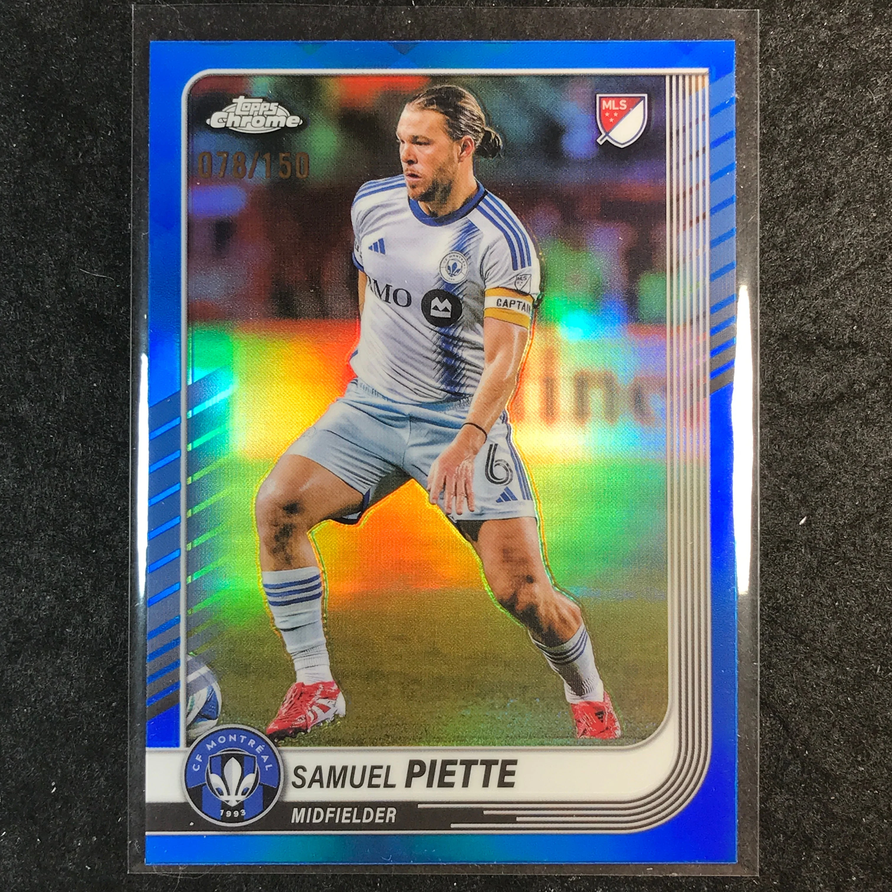 2025 Topps Chrome MLS SAMUEL PIETTE Base Blue /150 #47
