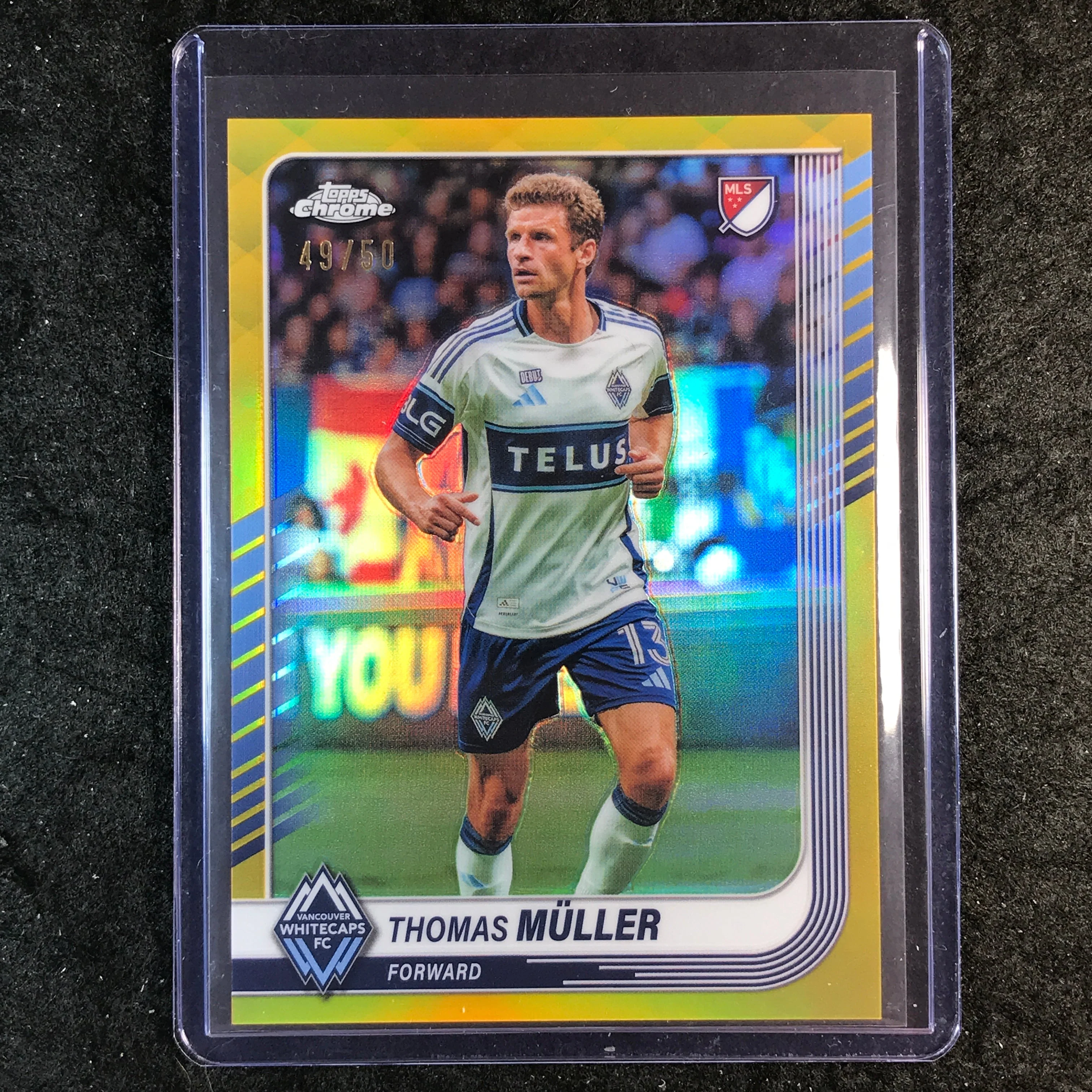 2025 Topps Chrome MLS THOMAS MULLER Base Gold 49/50 #97