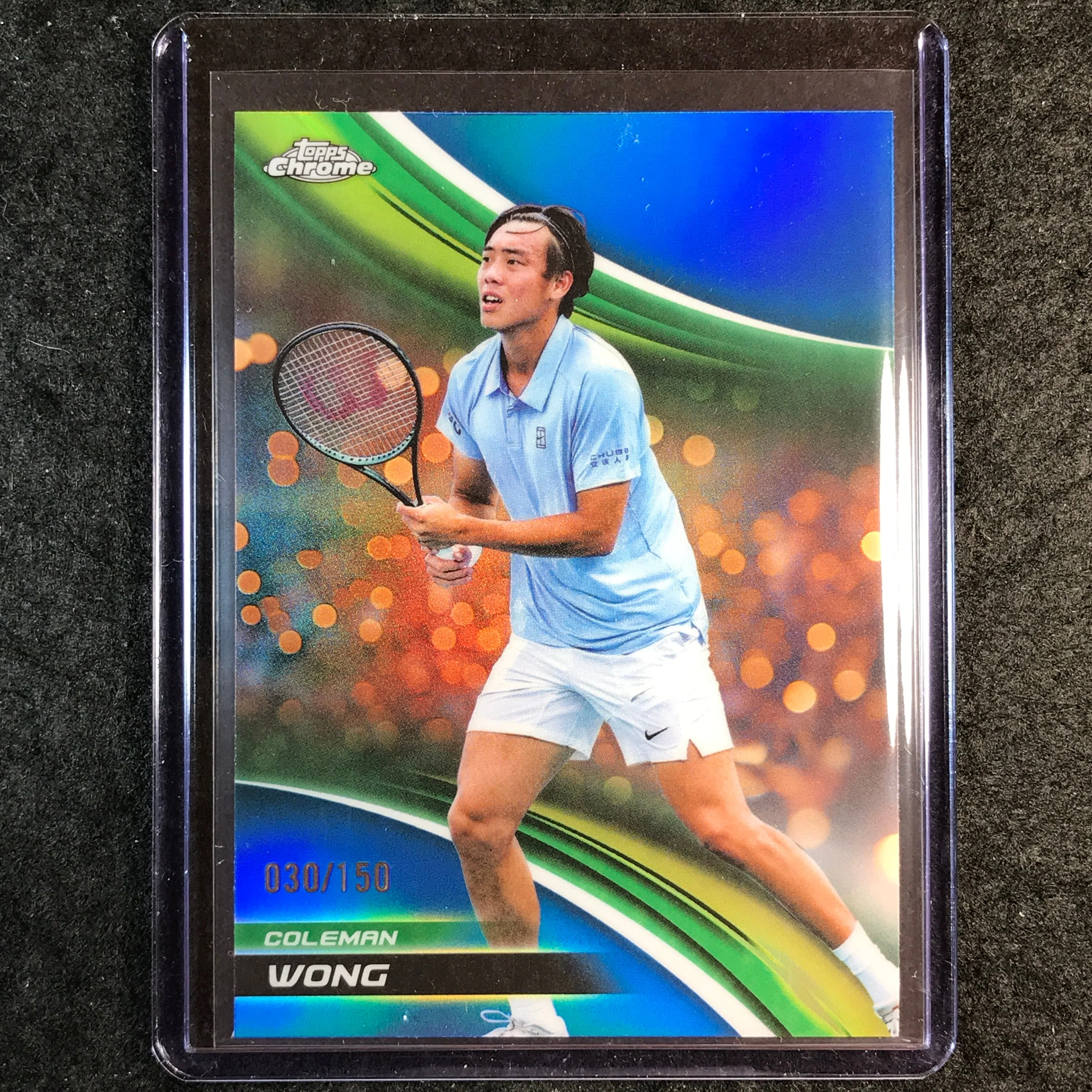 2025 Topps Chrome Tennis COLEMAN WONG Blue /150 #168