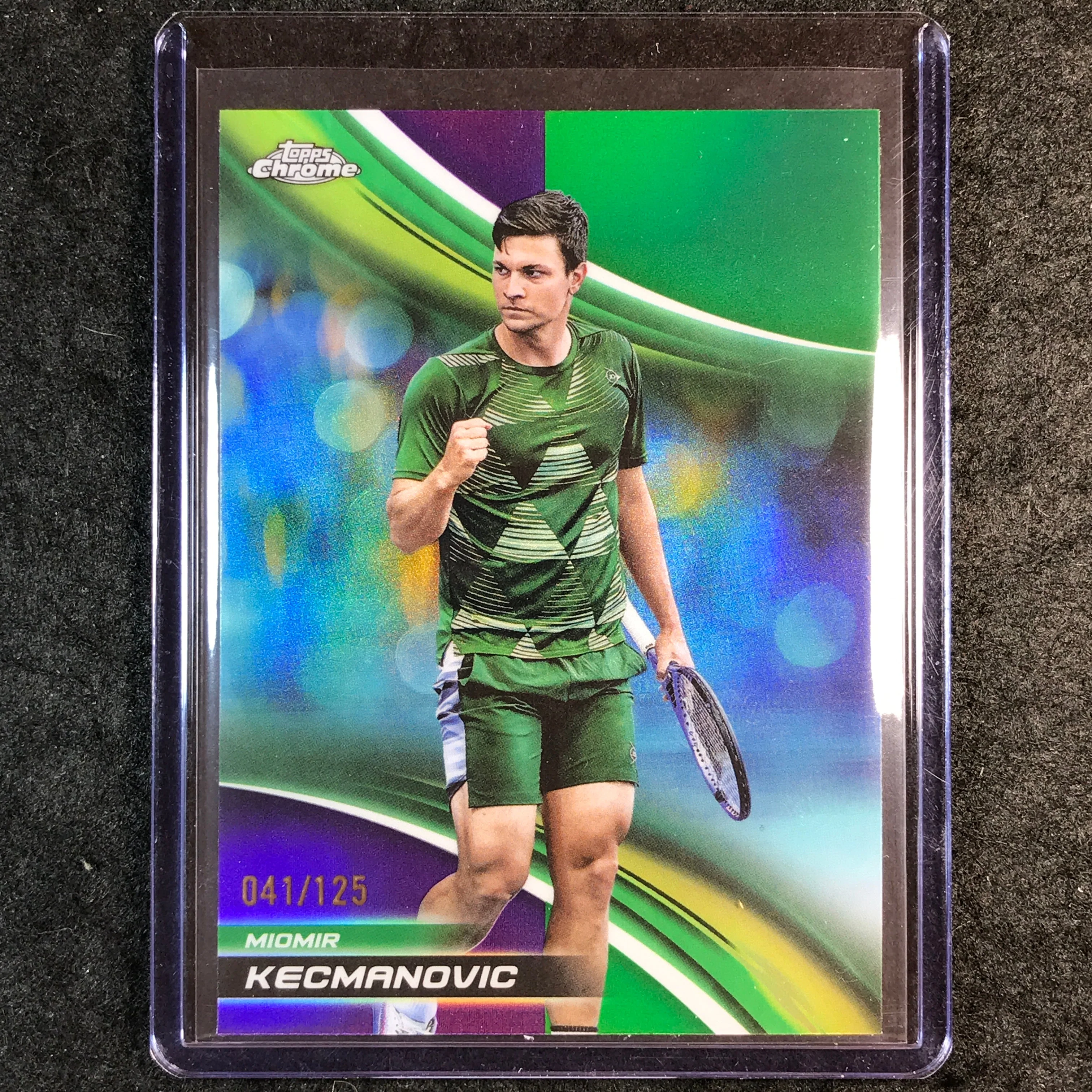 2025 Topps Chrome Tennis MIOMIR KECMANOVIC Purple/Green /125 #81