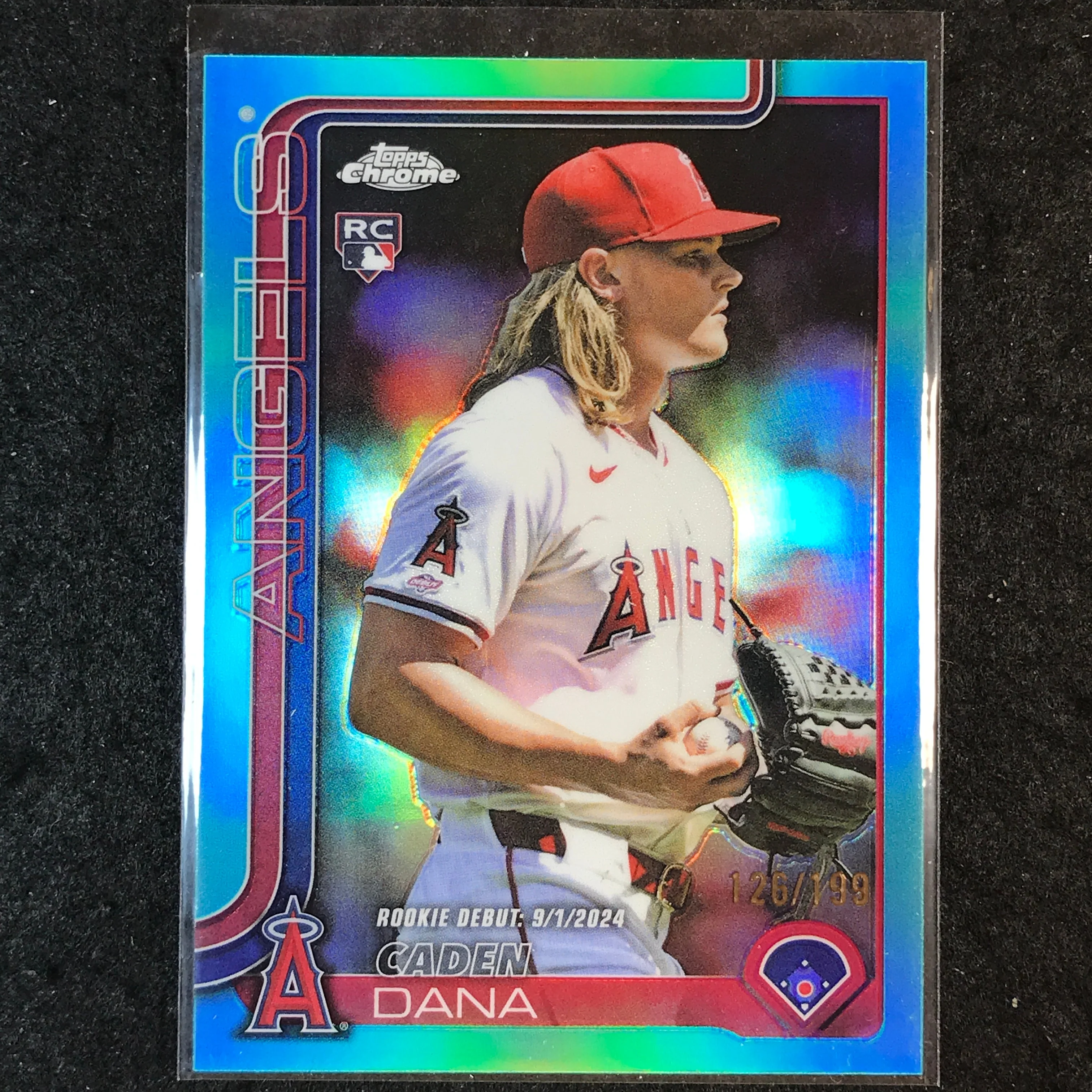 2025 Topps Chrome Update MLB CADEN DANA Rookie Aqua 126/199 #34