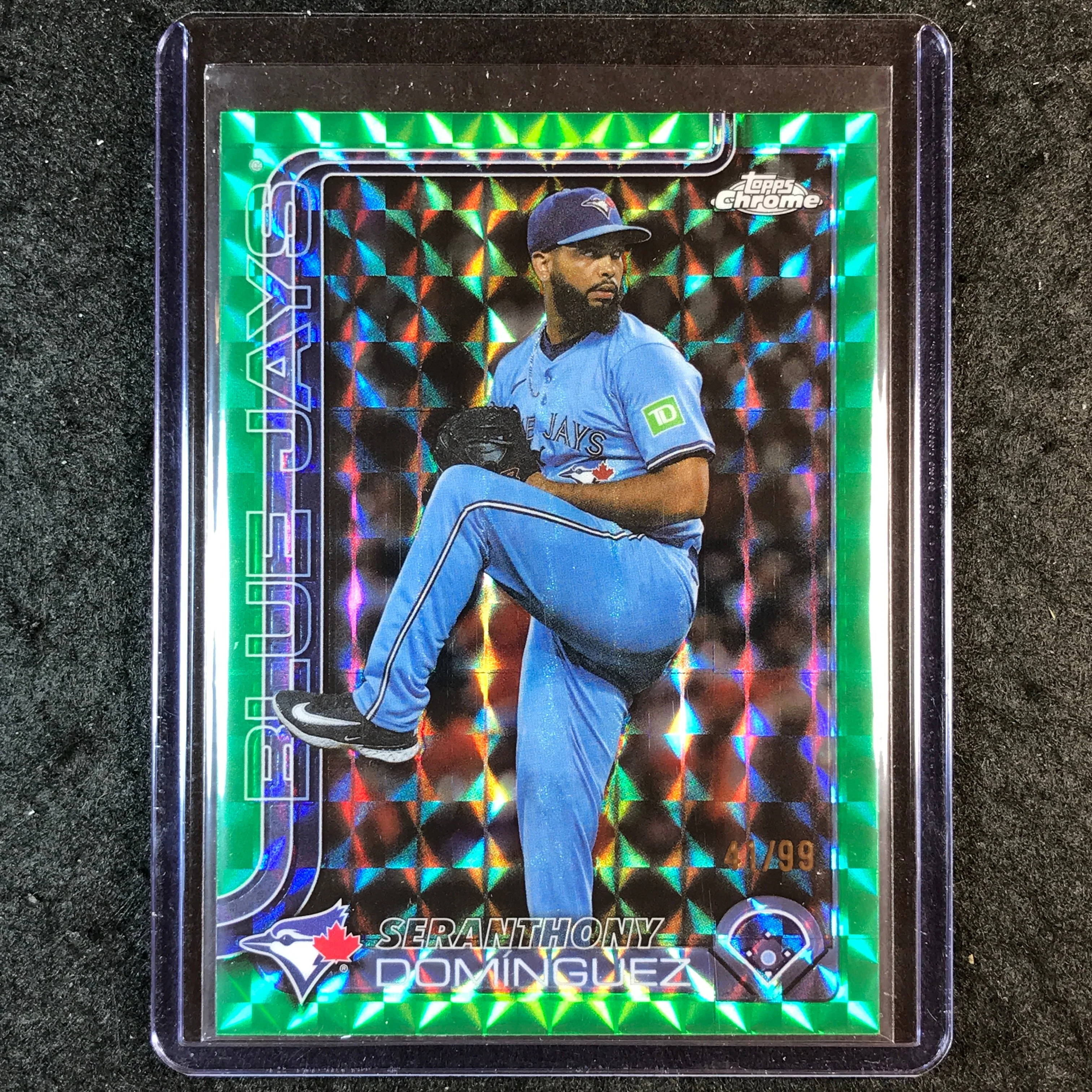 2025 Topps Chrome Update MLB SERANTHONY DOMINGUEZ Green Geometric 41/99 #100