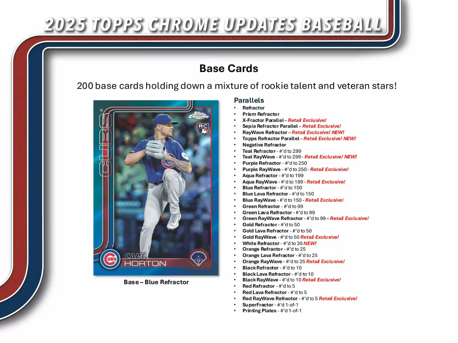 2025 Topps Chrome Update Series Baseball 7-Pack Blaster Box (Pre Order) - Image 5
