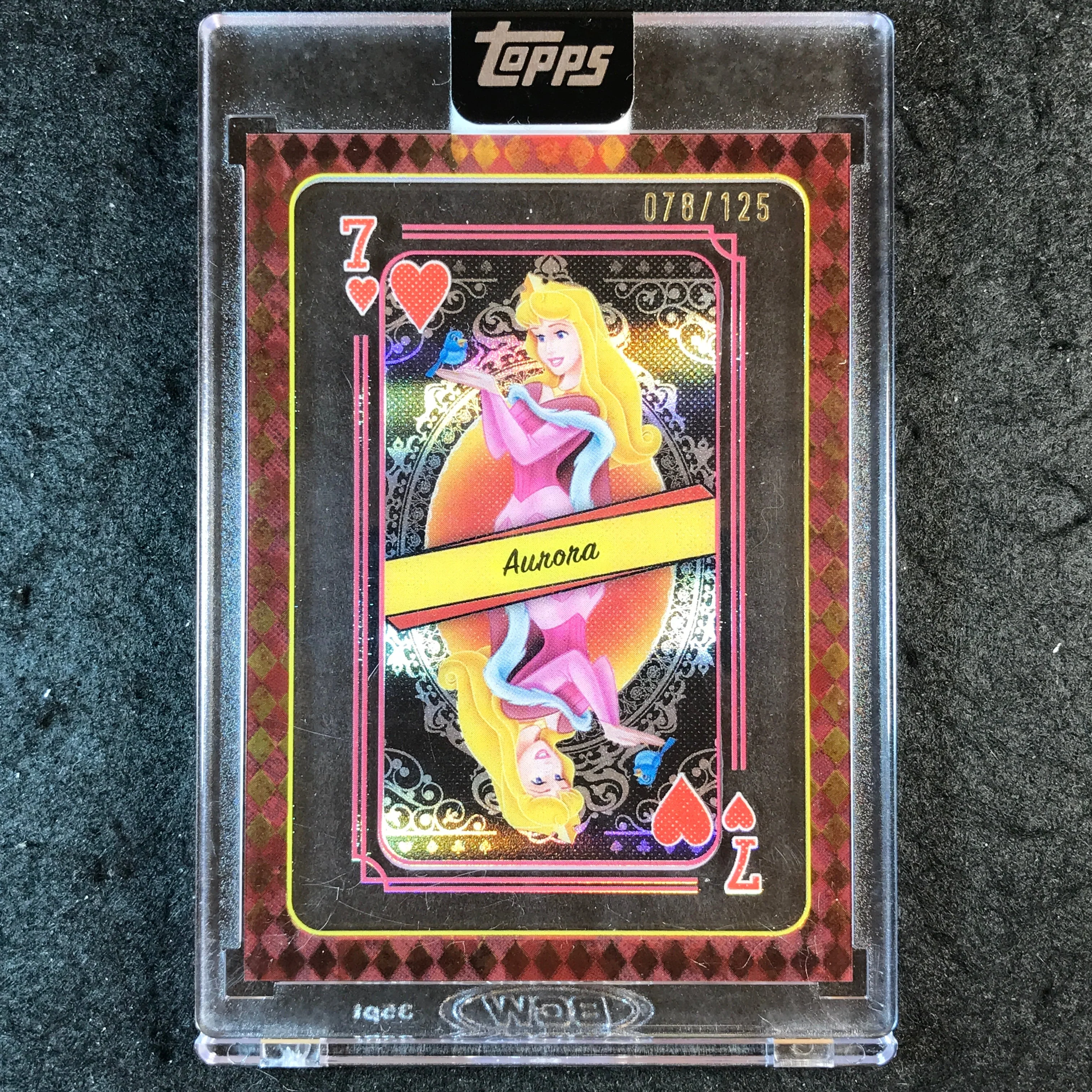 2025 Topps Disney Mint AURORA Queen of Hearts Playing Cards 78/125 #32