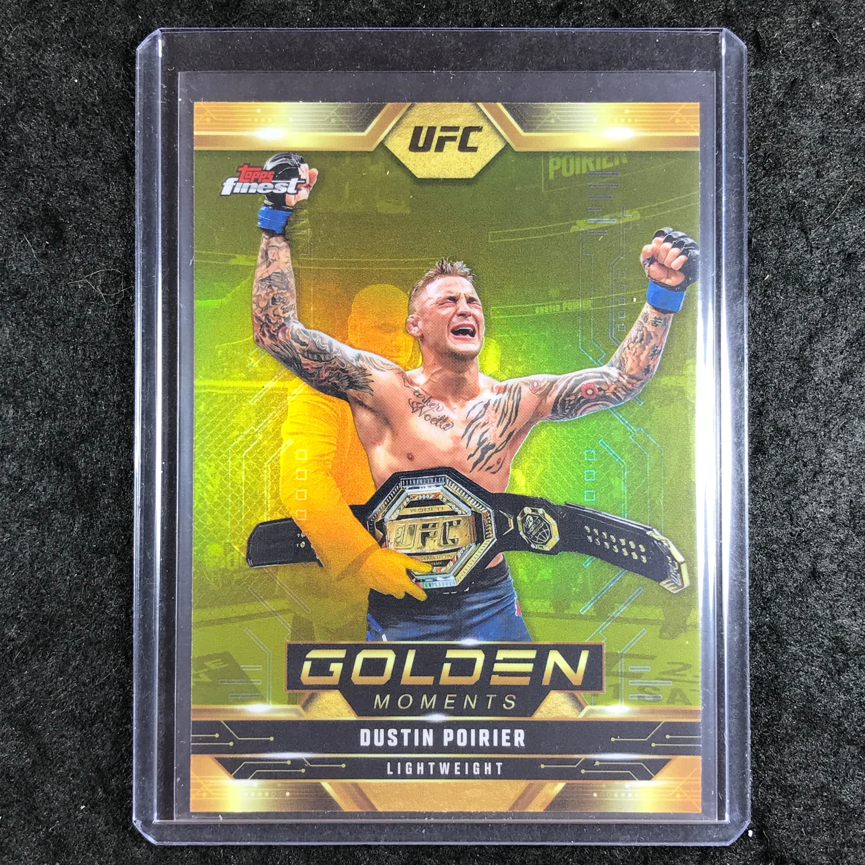 2025 Topps Finest UFC DUSTIN POIRIER Golden Moments Refractor #20