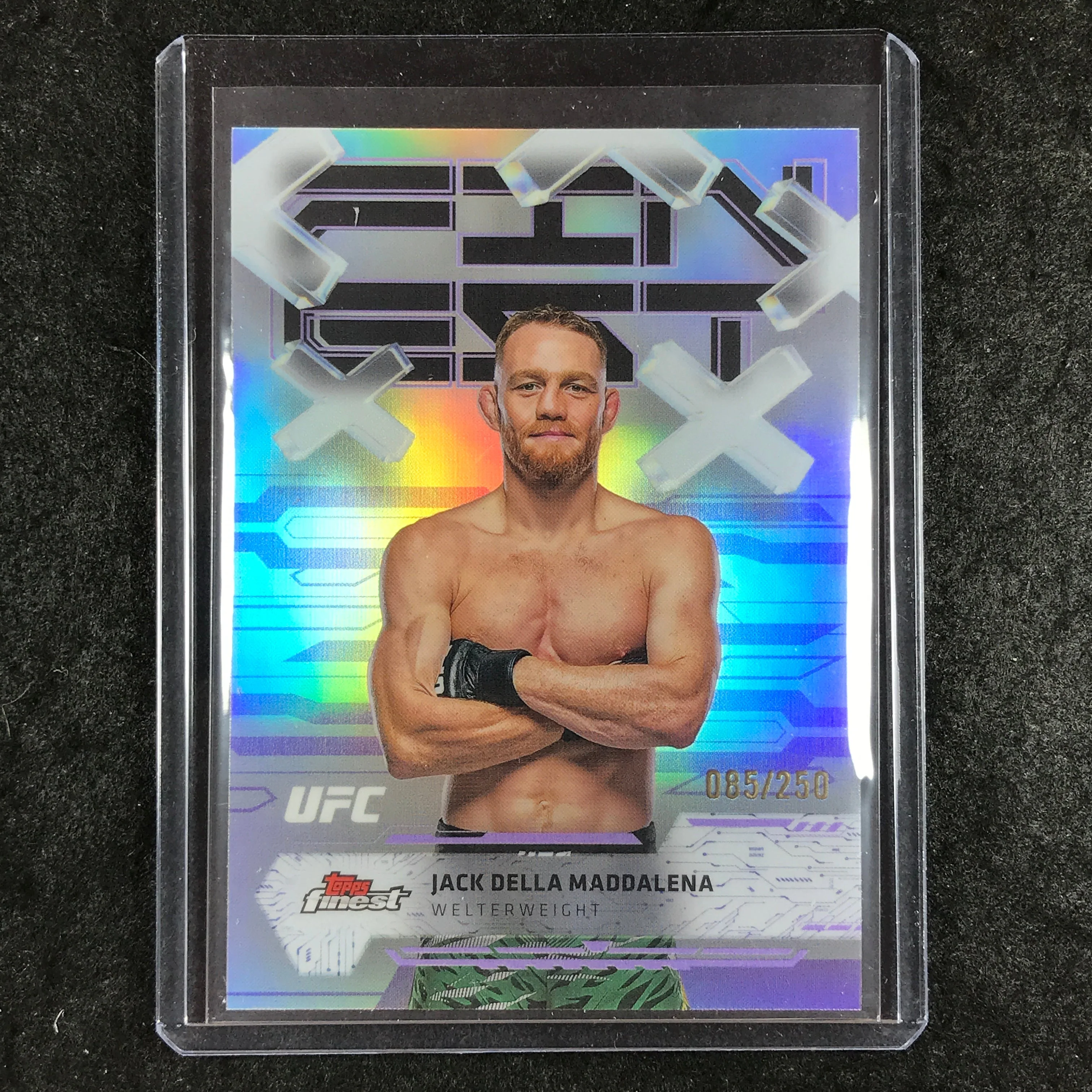 2025 Topps Finest UFC JACK DELLA MADDALENA Common Purple 85/250 #29