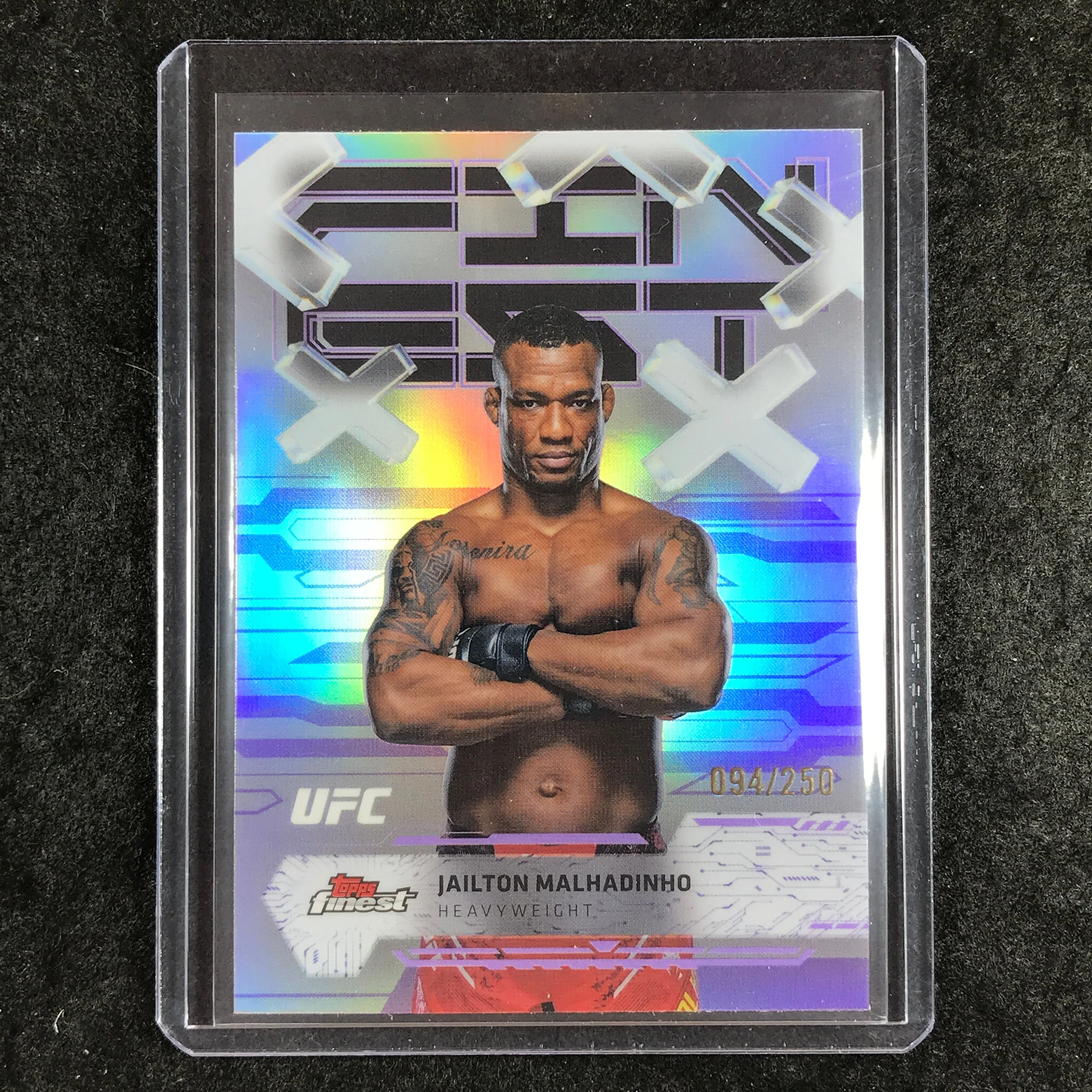 2025 Topps Finest UFC JAILTON MALHADINHO Common Purple 94/250 #72
