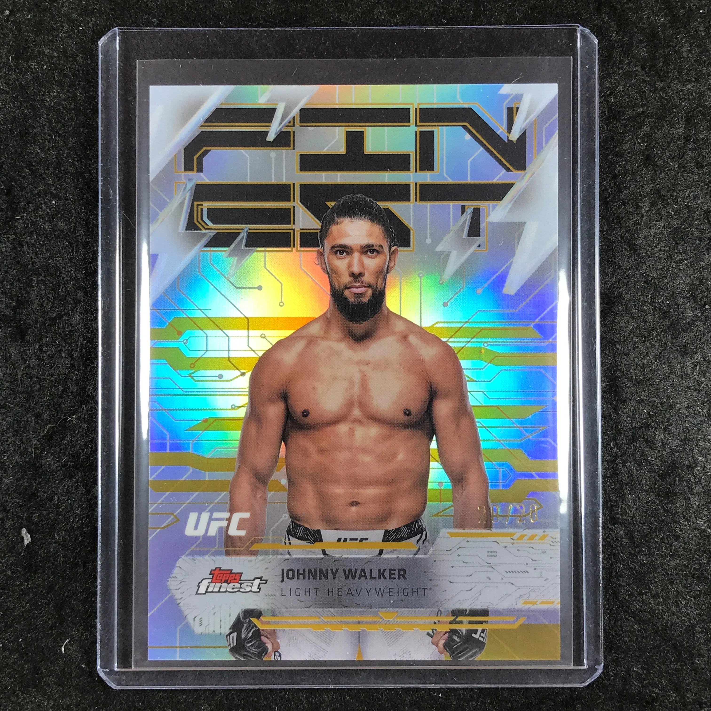 2025 Topps Finest UFC JOHNNY WALKER Rare Gold 20/20 #221