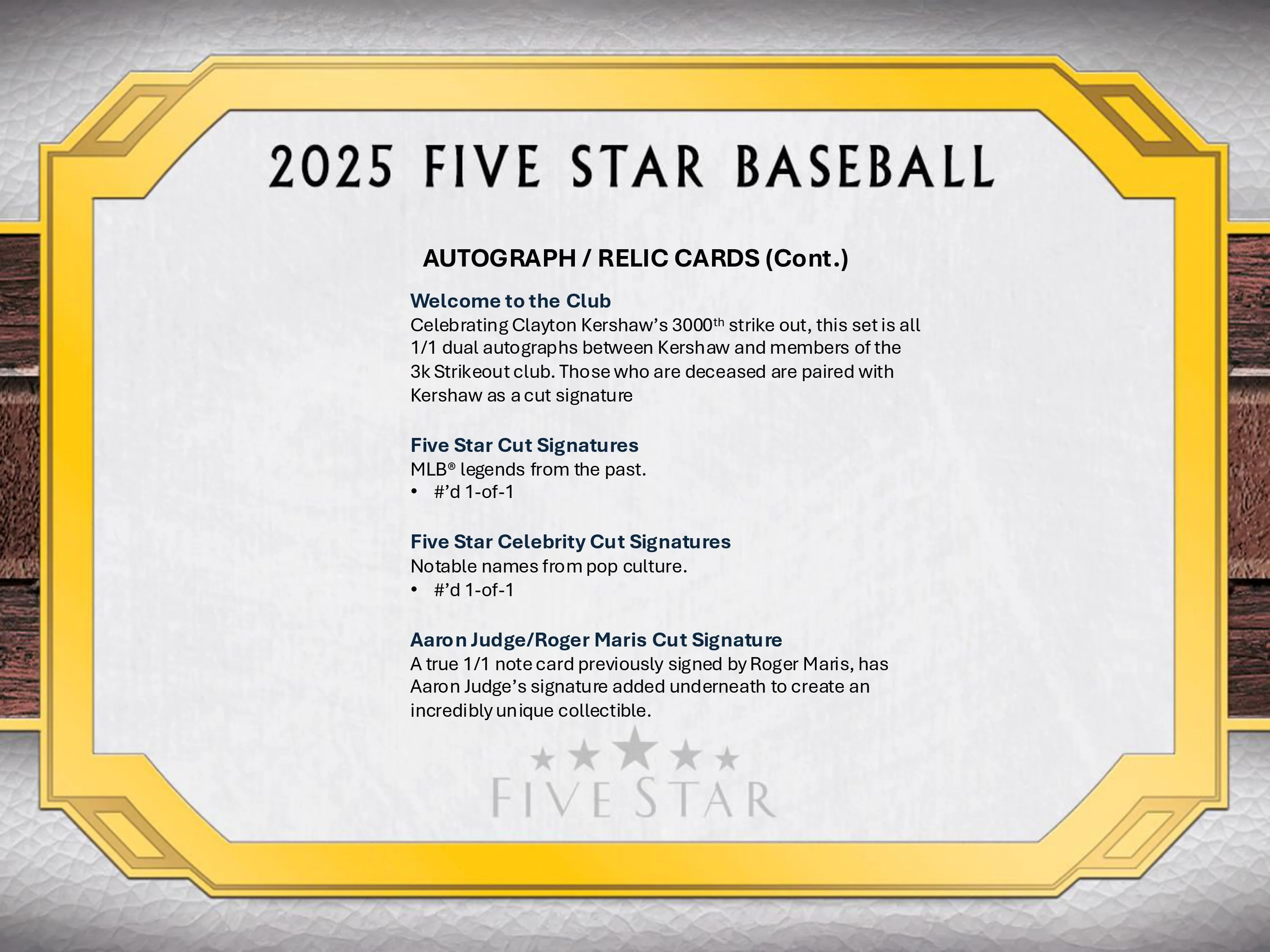 2025 Topps Five Star Baseball Hobby Box - Image 10