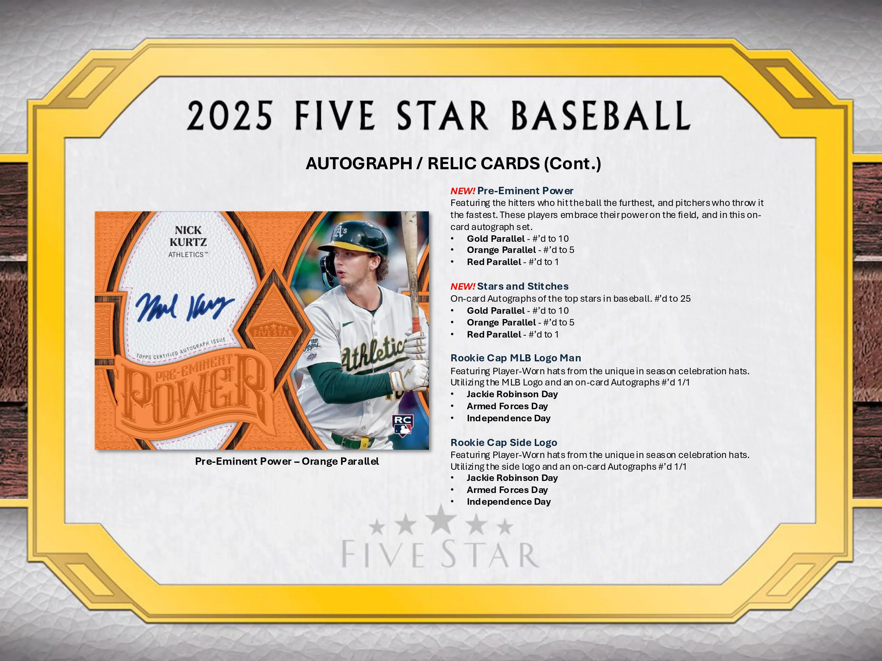 2025 Topps Five Star Baseball Hobby Box - Image 6