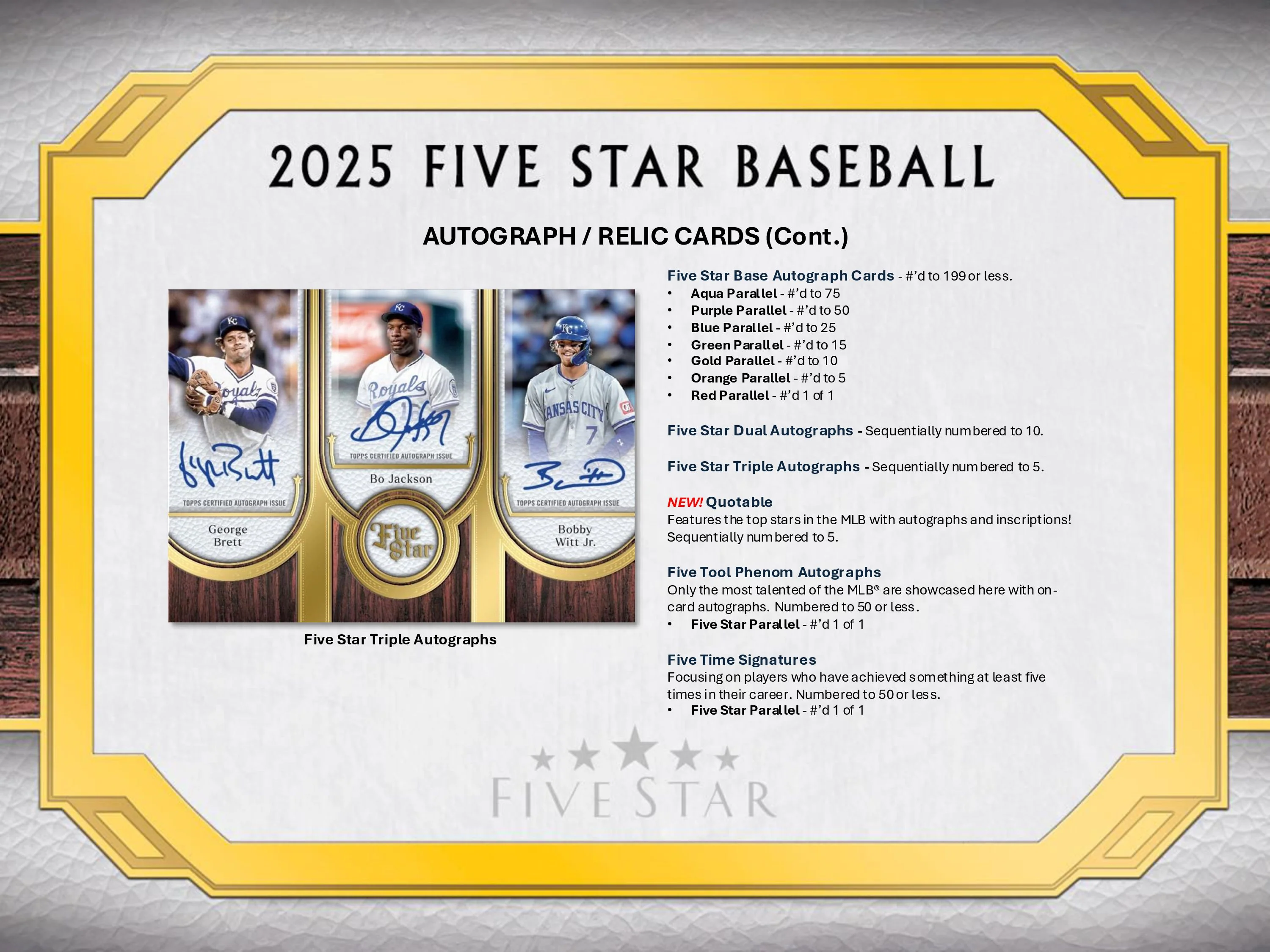 2025 Topps Five Star Baseball Hobby Box - Image 7
