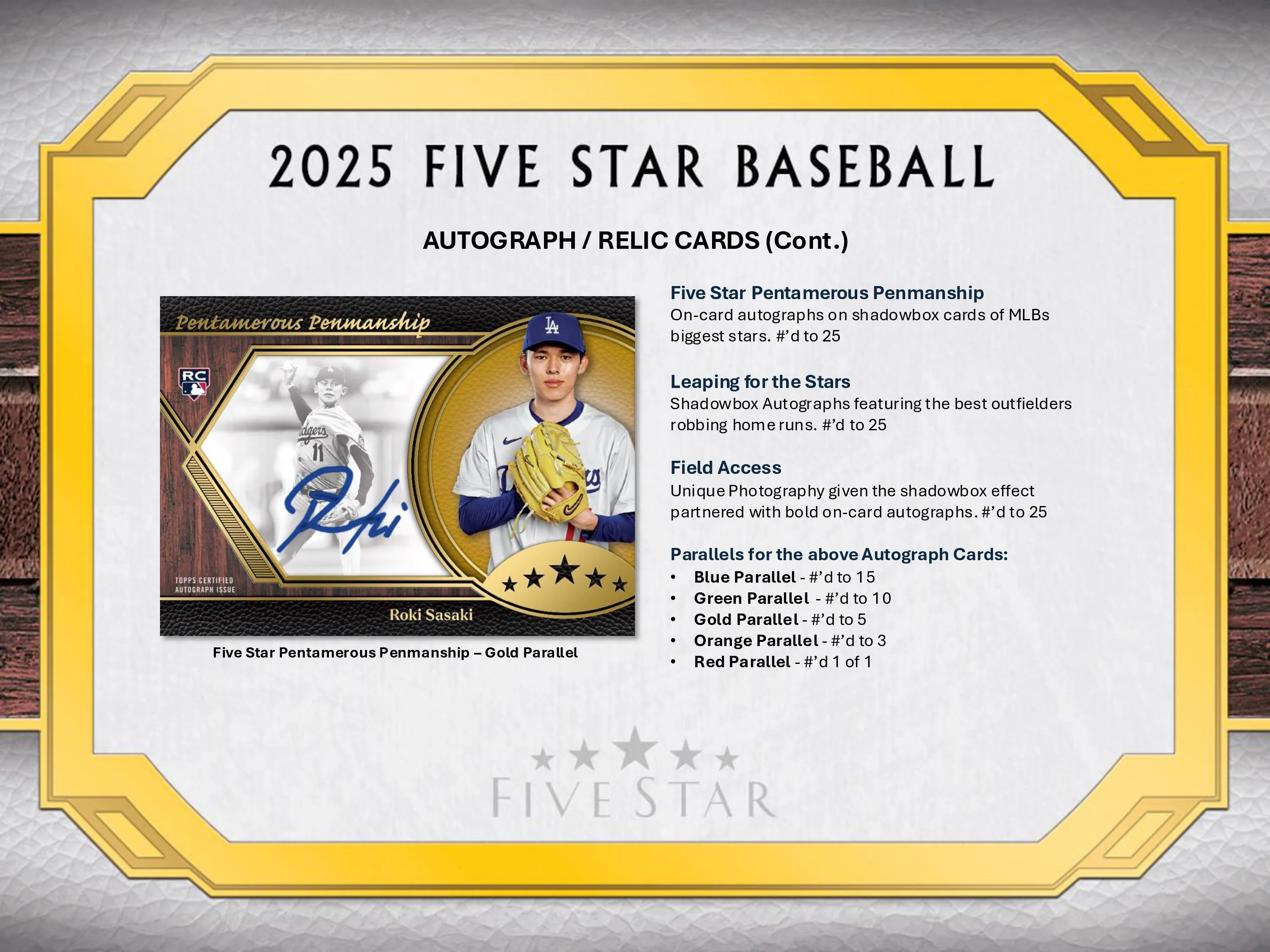 2025 Topps Five Star Baseball Hobby Box - Image 9