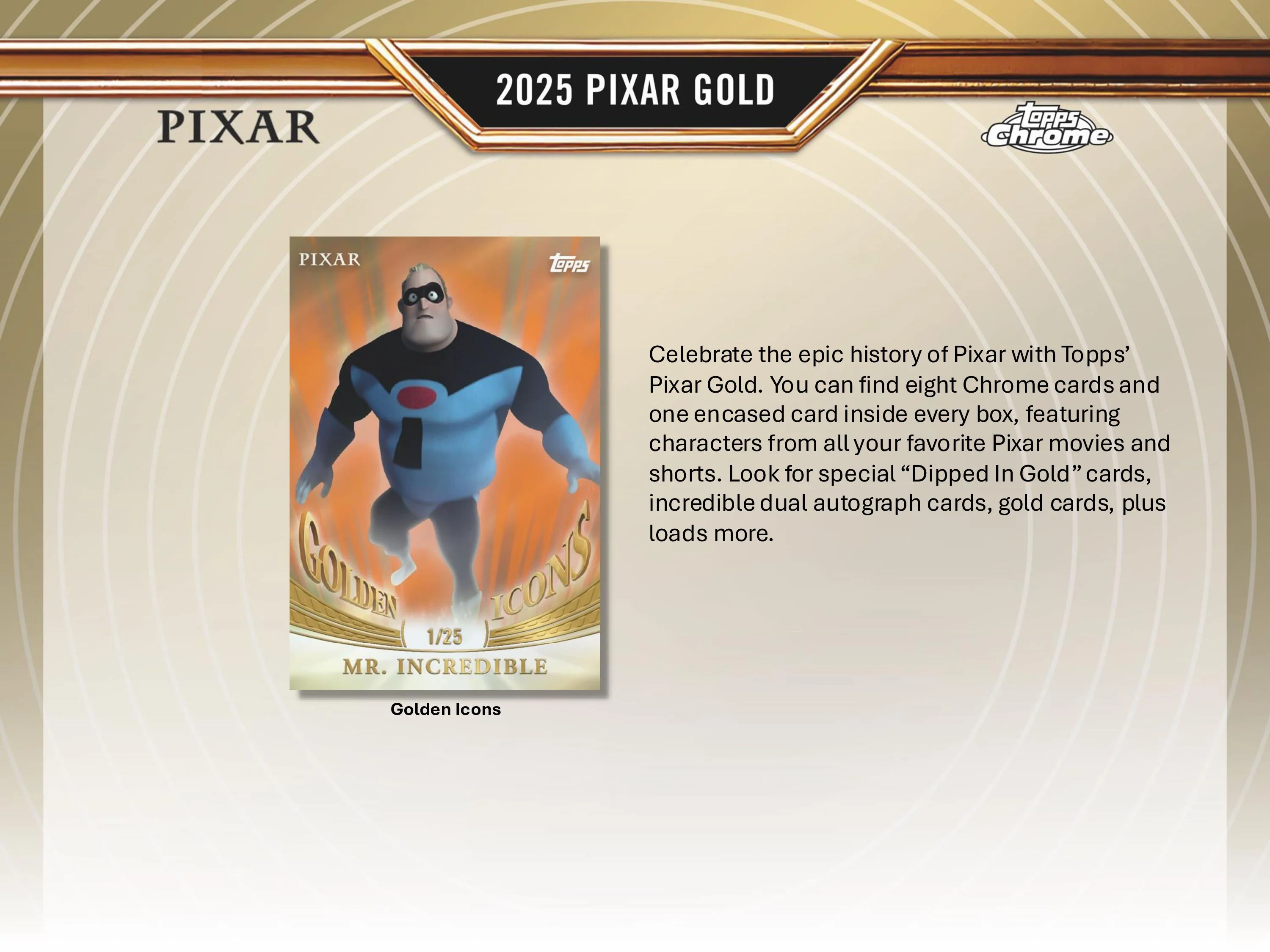 2025 Topps Pixar Gold Hobby Box - Image 2