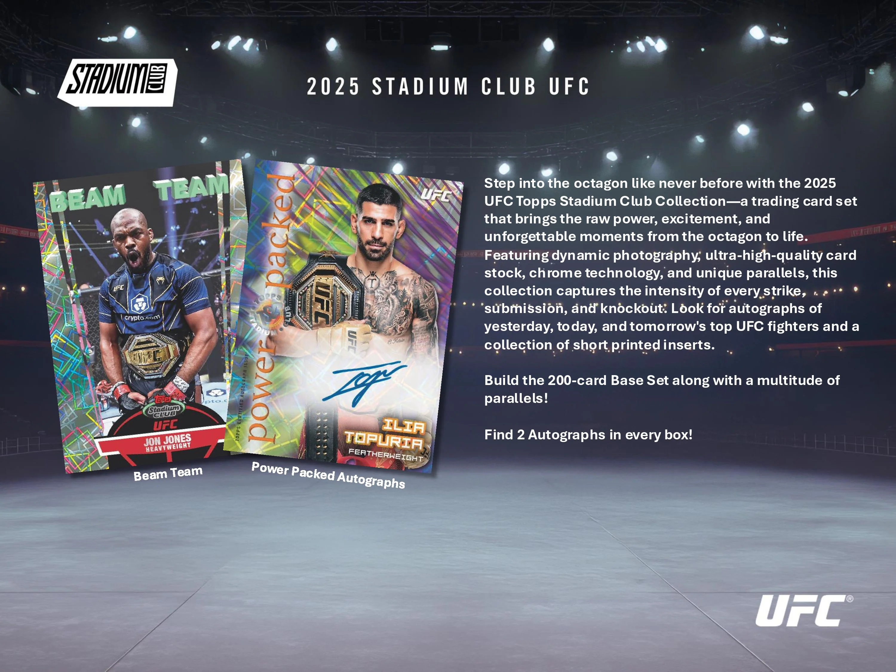 2025 Topps Stadium Club UFC Hobby Pack - Image 2