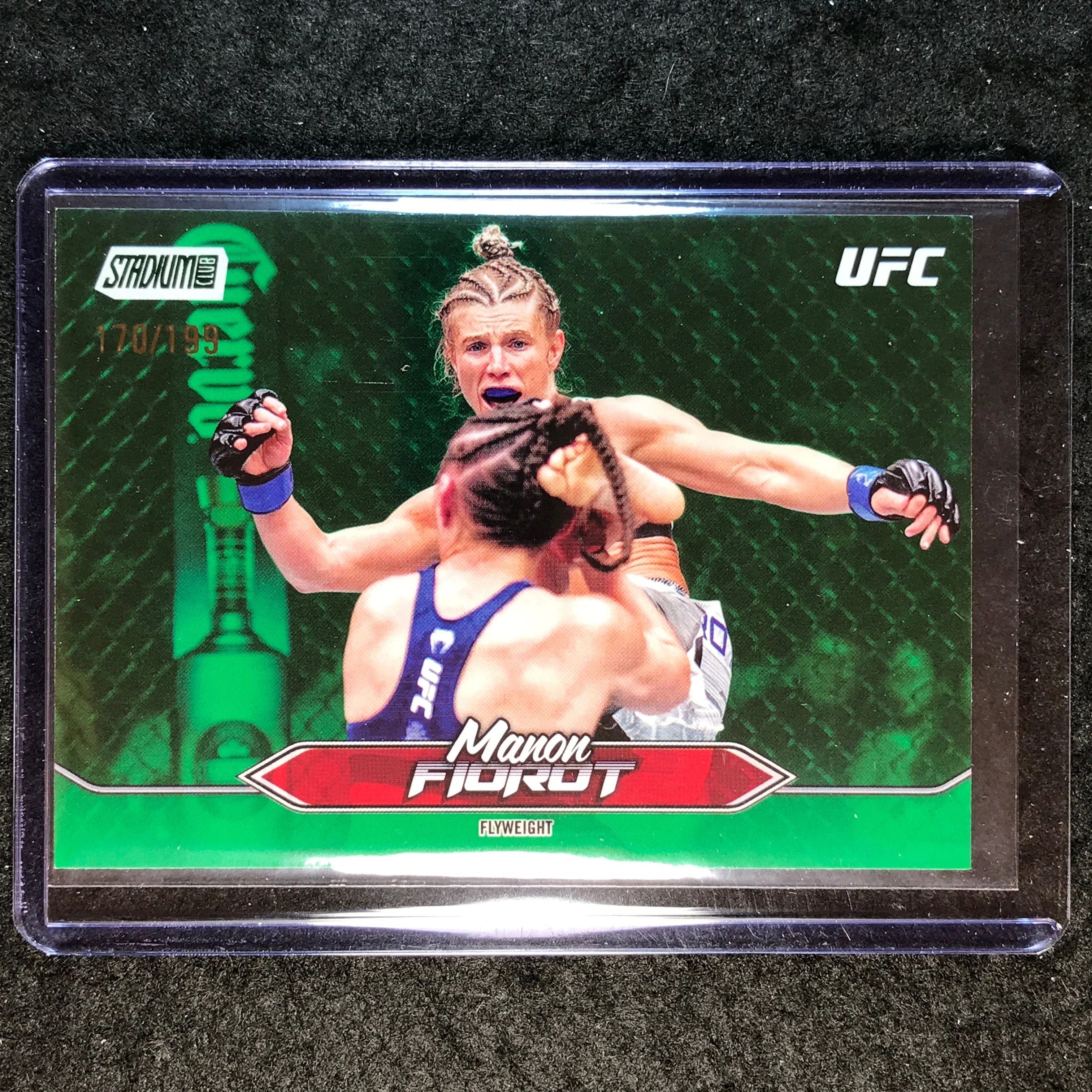 2025 Topps Stadium Club UFC MANON FIOROT Base Green Foil 170/199 #56