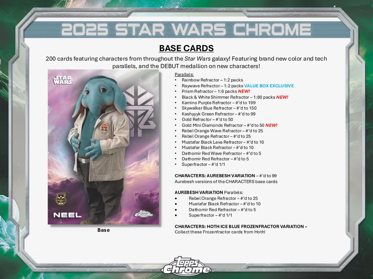 2025 Topps Star Wars Chrome 8-pack Blaster Box - Image 3