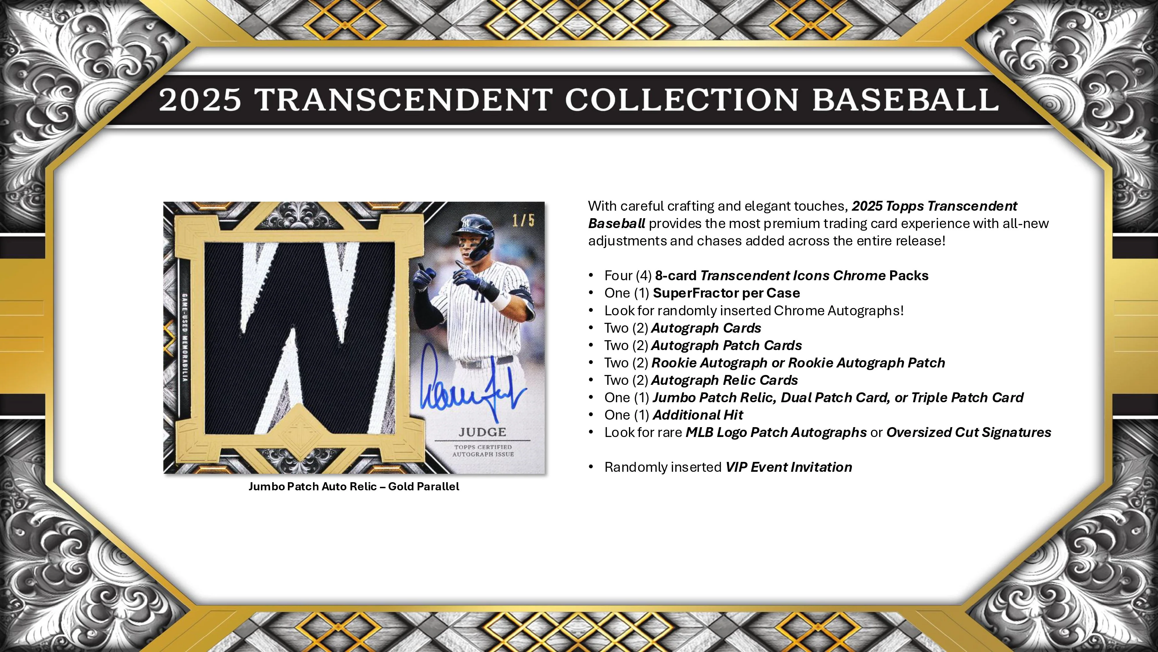 2025 Topps Transcendent Collection Baseball Hobby Case (Pre Order)