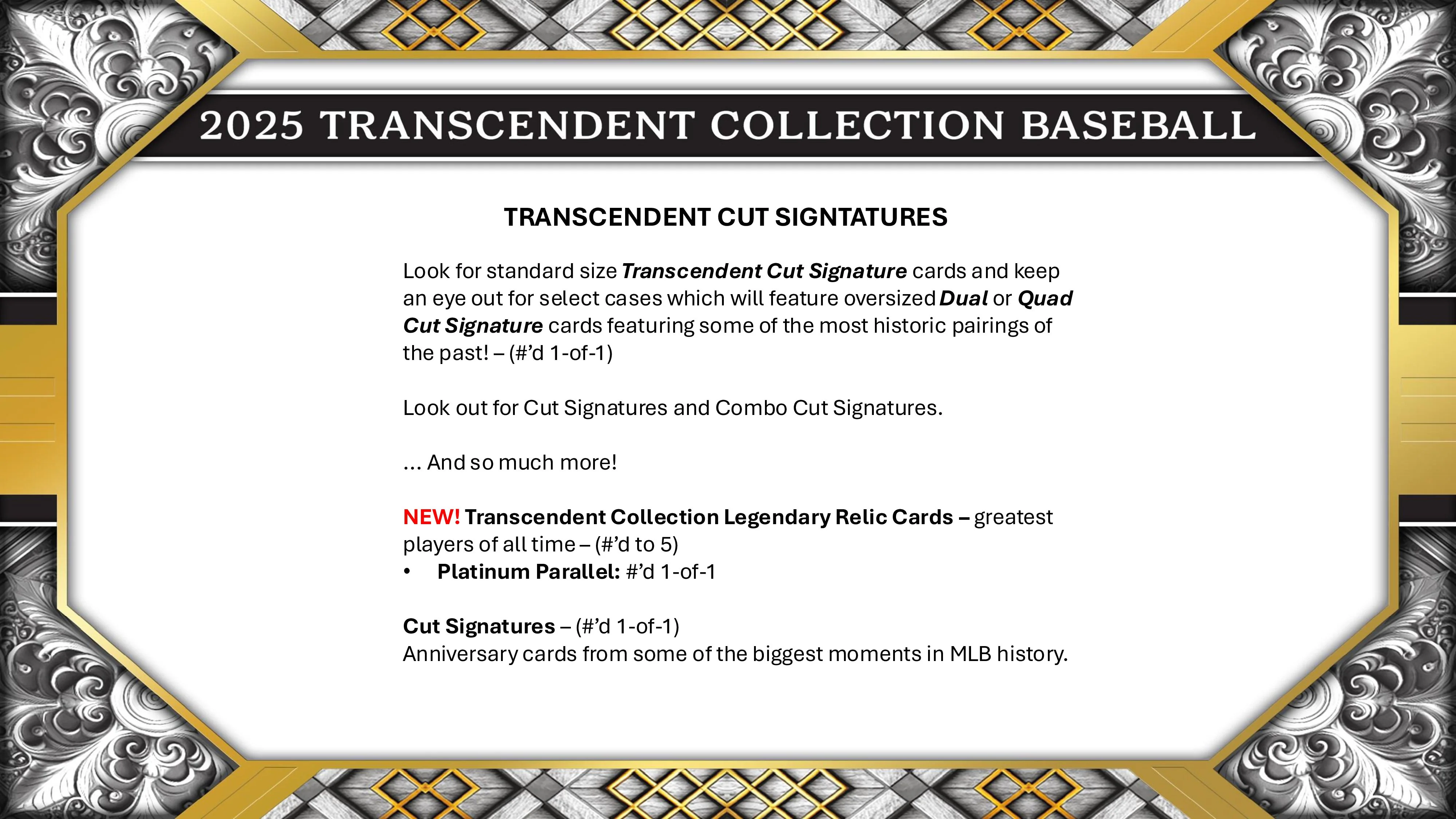 2025 Topps Transcendent Collection Baseball Hobby Case (Pre Order) - Image 6