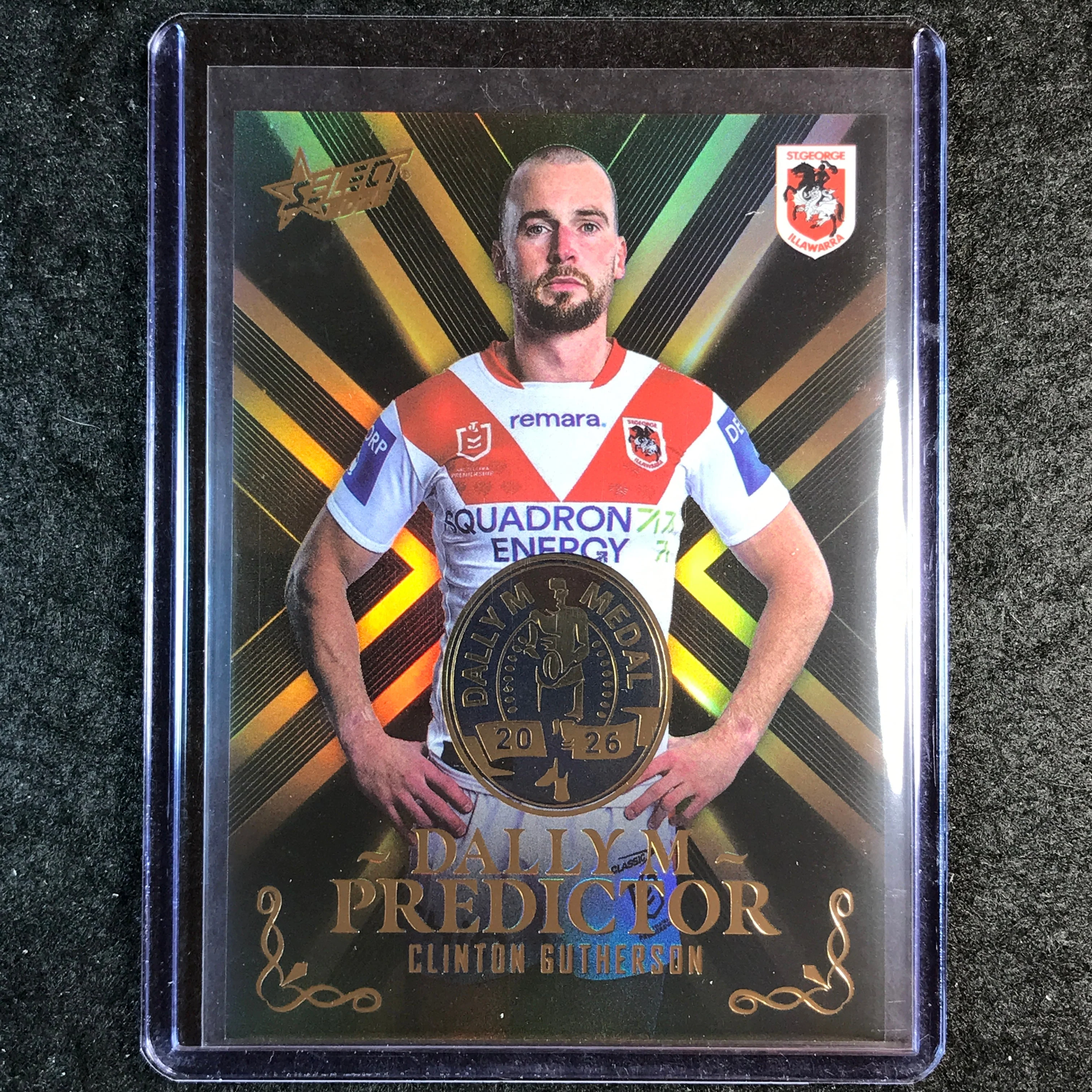 2026 Select NRL League Heroes CLINTON GUTHERSON Dally M Predictor 98/270