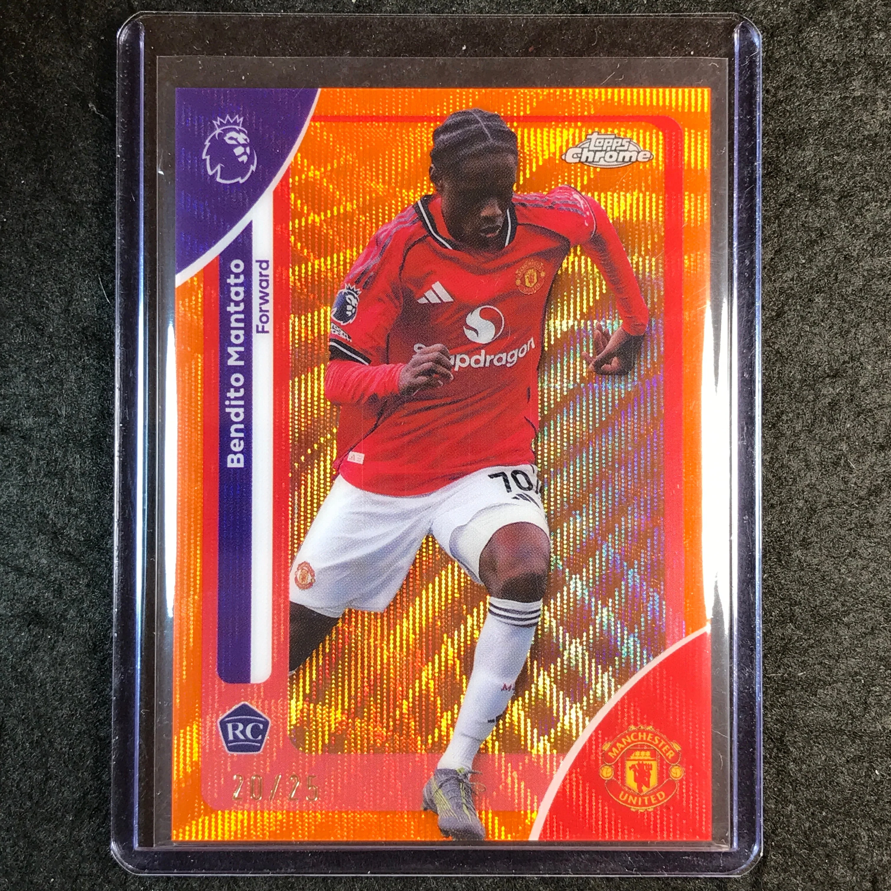 2026 Topps Chrome Premier League EPL BENDITO MANTATO Rookie Orange Wave 20/25