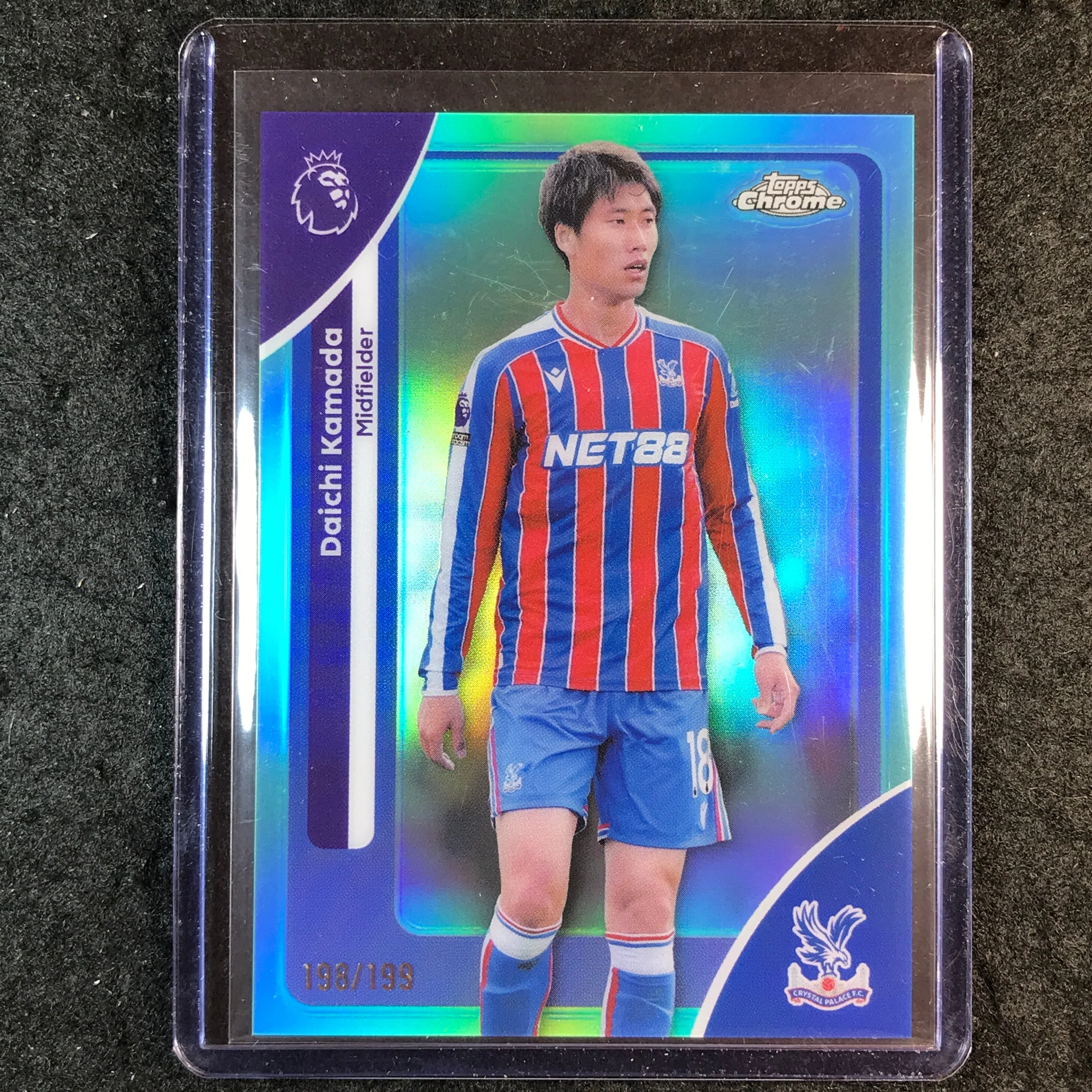2026 Topps Chrome Premier League EPL DAICHI KAMADA Aqua 198/199 #79