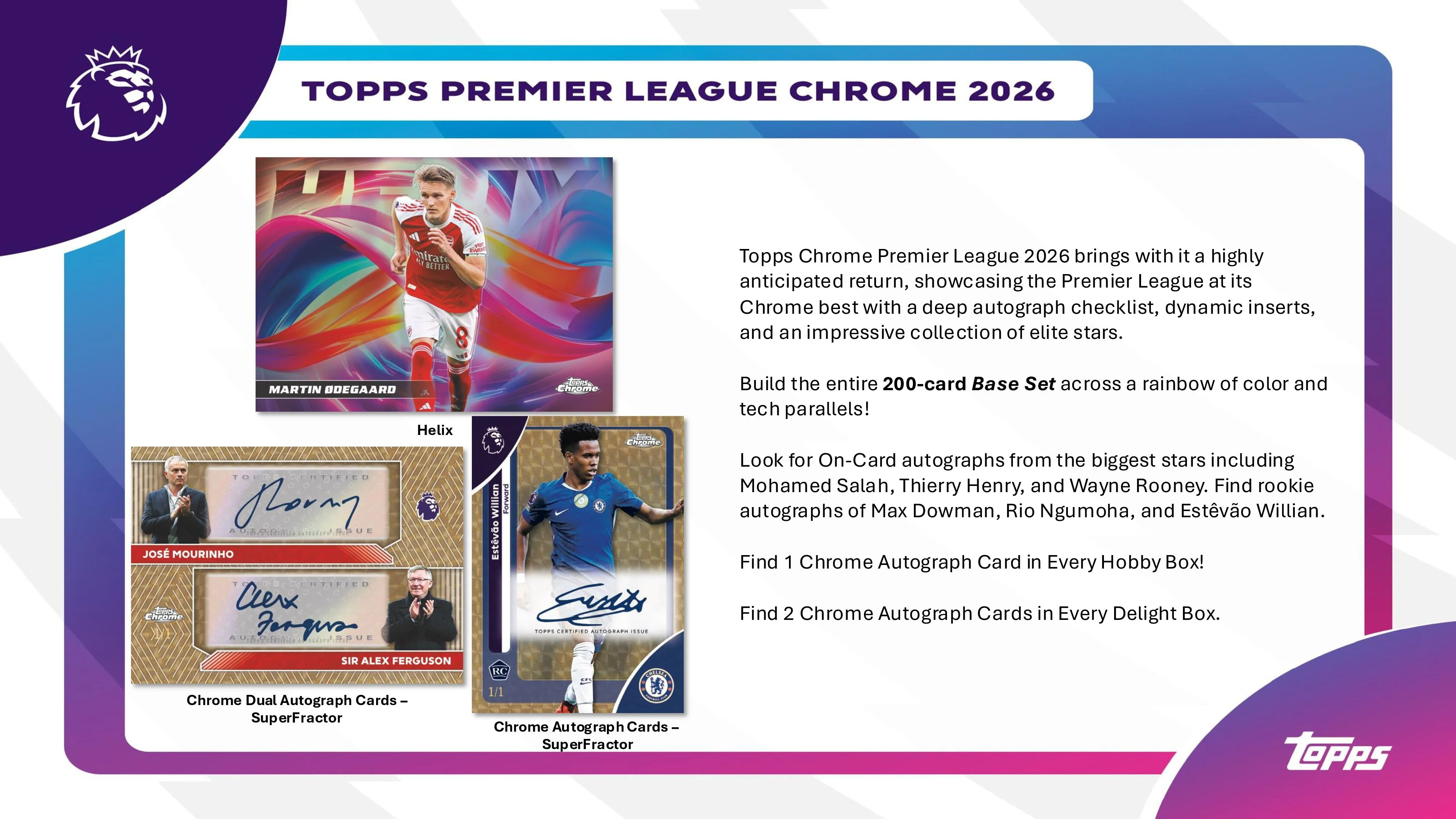 2026 Topps Chrome Premier League EPL Soccer Hobby Box - Image 2